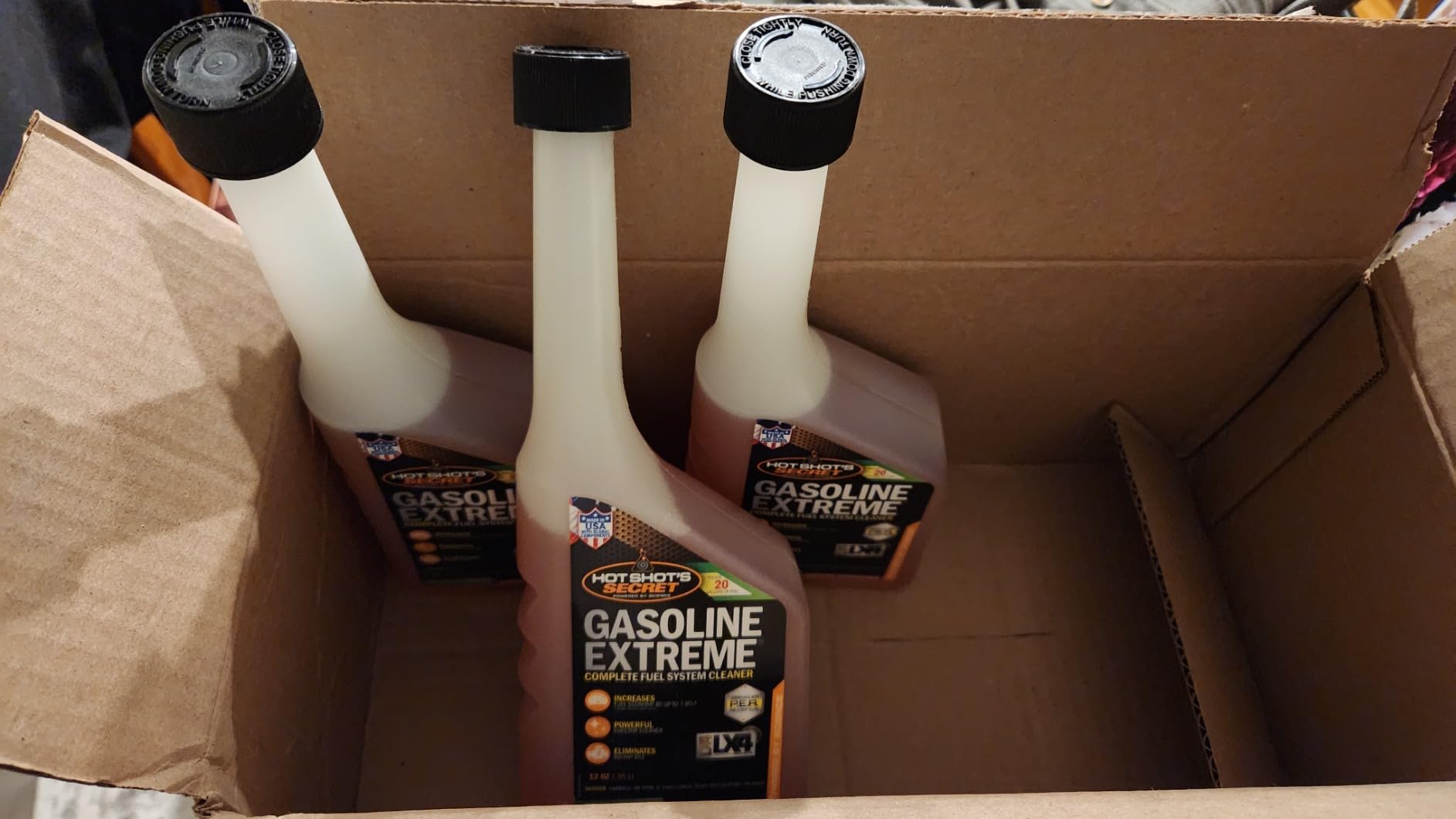 Hot Shot's Secret Gasoline Extreme 12 oz - Treats 20 Gallons - Concentrated Fuel Additive for Gasoline Engines, Fuel System and Injector Cleaner customer photo 1