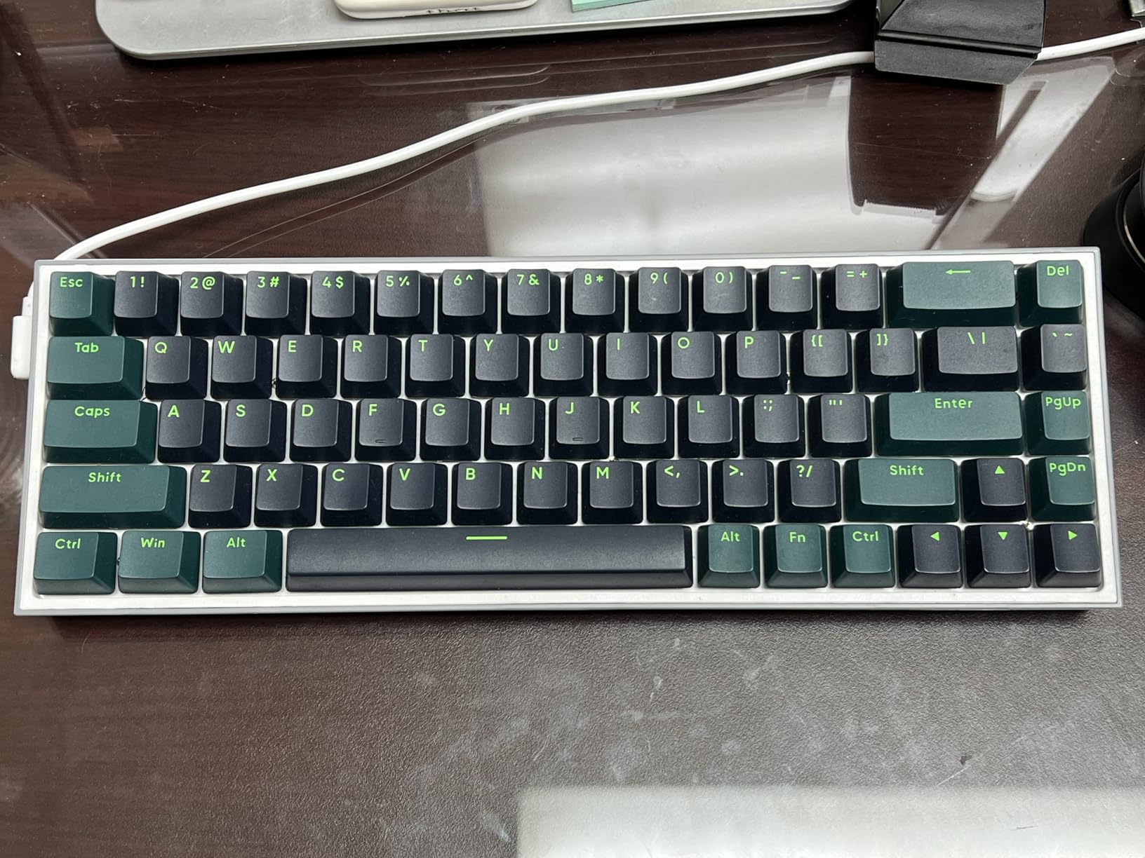 Redragon K631 Gery 65% Wired RGB Gaming Keyboard, 68 Keys Compact Mechanical Keyboard w/100% Hot-Swap Socket, Free-Mod Plate Mounted PCB & Dedicated Arrow Keys, Quiet Red Switch customer photo 1