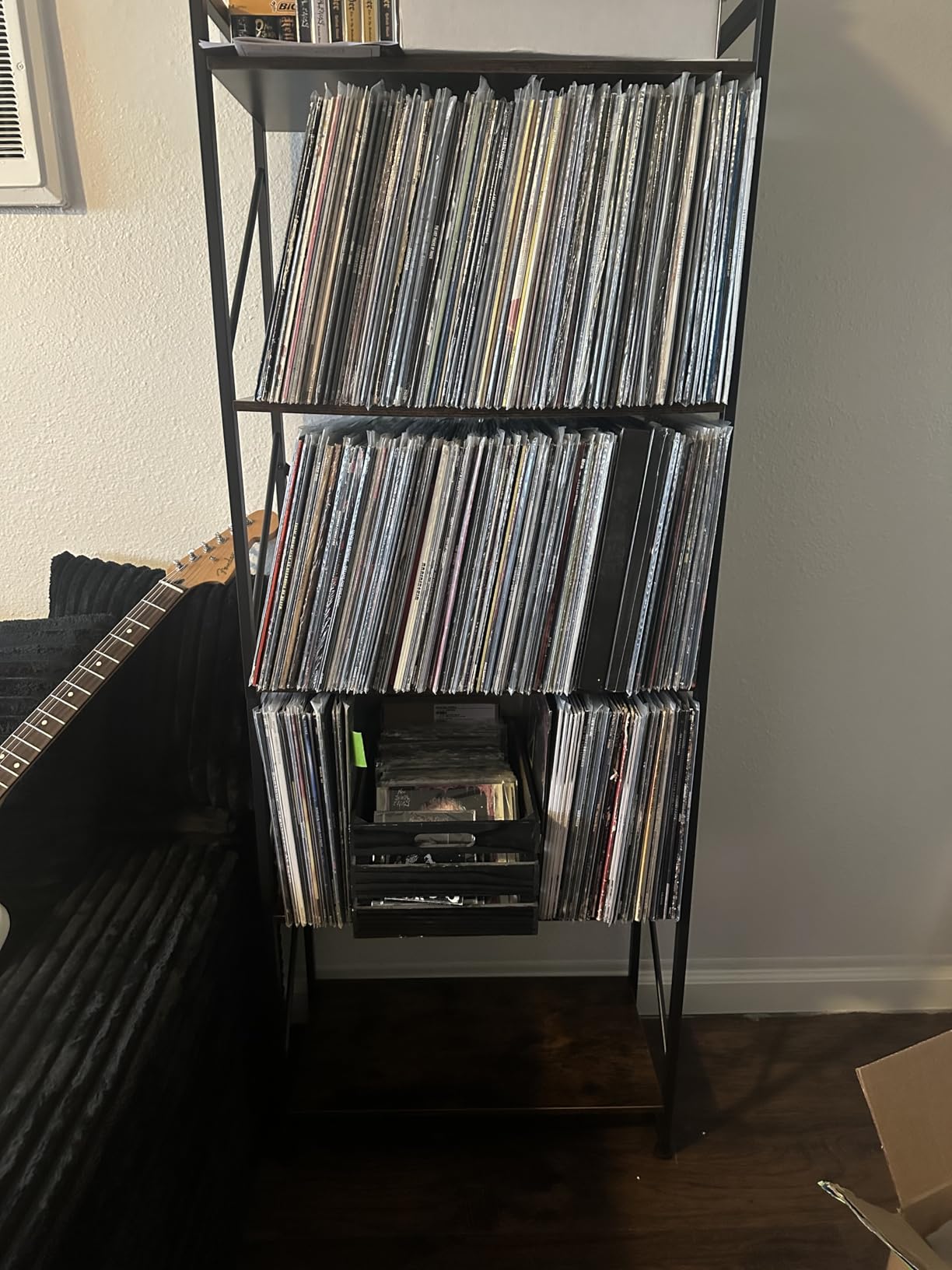 Shintenchi 5 Tiers Bookshelf, Classically Tall Bookcase Shelf, Industrial Book Rack, Modern Book Holder in Bedroom/Living Room/Home/Office, Storage Rack Shelves for Books/Movies-Rustic Brown customer photo 2