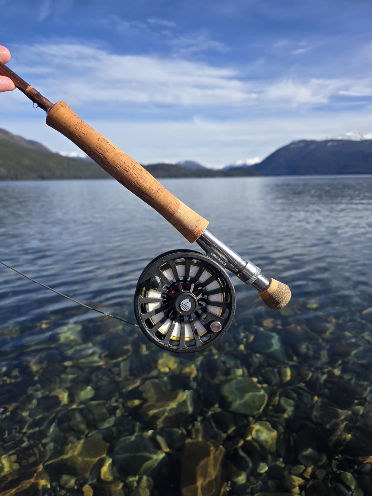 Redington Original Fly Fishing Rod and Reel Combo Kit - 9' 4-Piece Medium Action Rod, Crosswater Reel, Rio Fly Line, Leader, and Travel Case - Freshwater & All Water Options customer photo 1