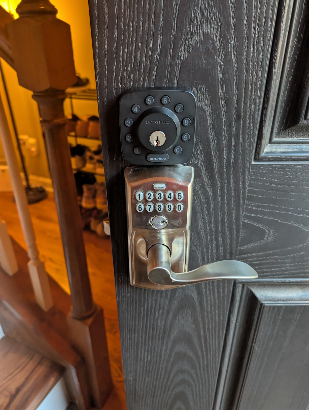 ULTRALOQ U-Bolt WiFi Smart Lock with Door Sensor - Built in Wi-Fi Keypad Deadbolt customer photo 2
