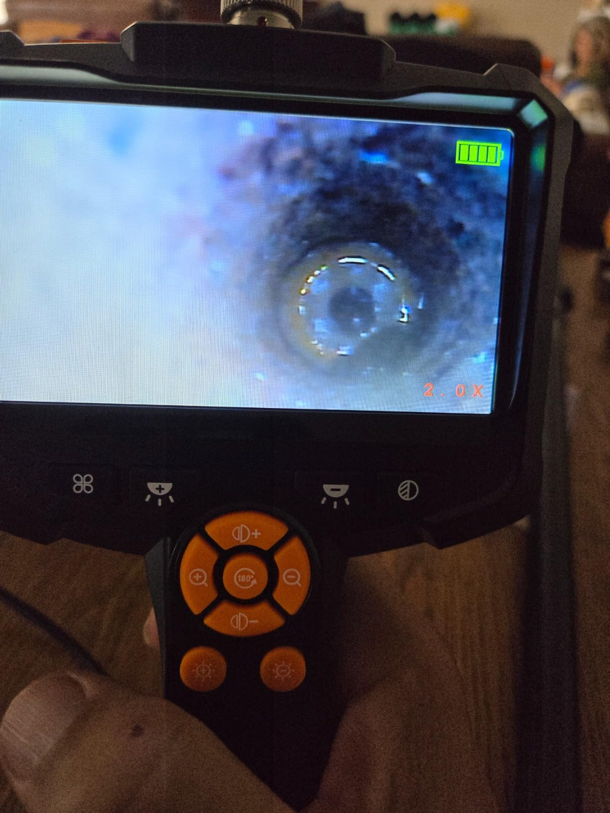 Daxiongmao Endoscope Camera with Light, 1080P HD Borescope with 8 Adjustable Lights, IP67 Waterproof Snake Camera, Ideal for Inspecting Walls, Vents, Automotive Engines, Pipes - Tool for Men (16.4 ft) customer photo 1