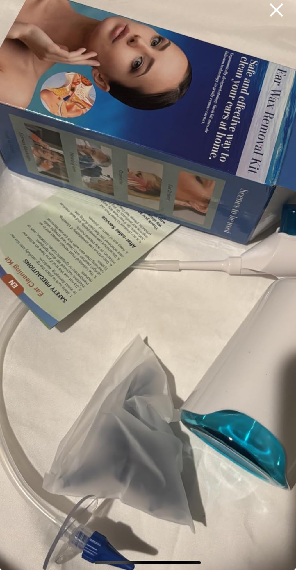 Ear Wax Removal, Ear Cleaner, Ear Cleaning Kit, Manual Ear Irrigation Flushing System, Ear Wax Removal Kit, Safe and Effective to Clean Ear Built Up Wax customer photo 2