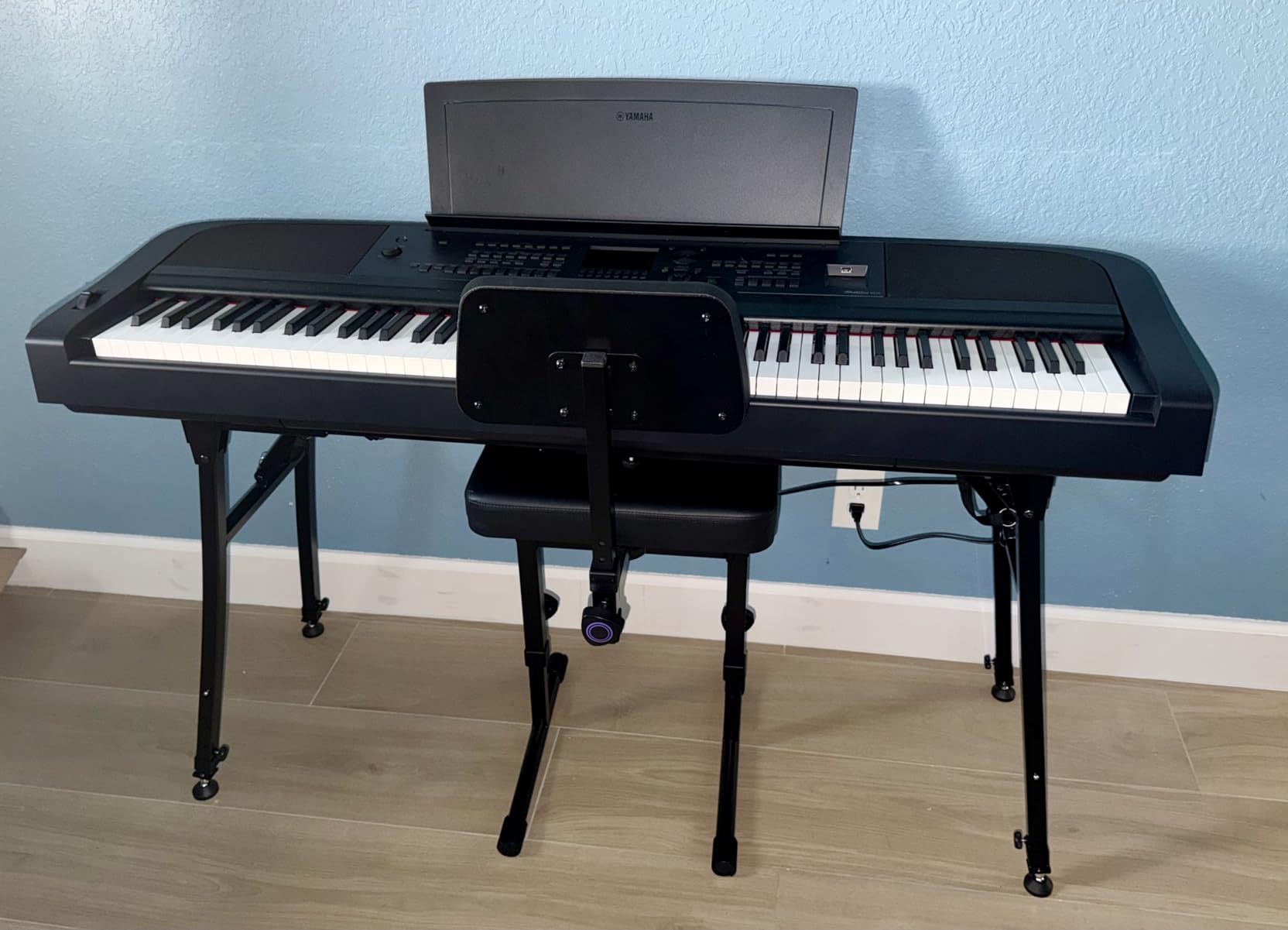 Liquid Stands Collapsible Piano Keyboard Stand - Adjustable and Portable Heavy Duty Music Stand for Kids & Adults - Fits 54-88 Key Electric Digital Pianos - Sturdy Musical Keyboard Table customer photo 2