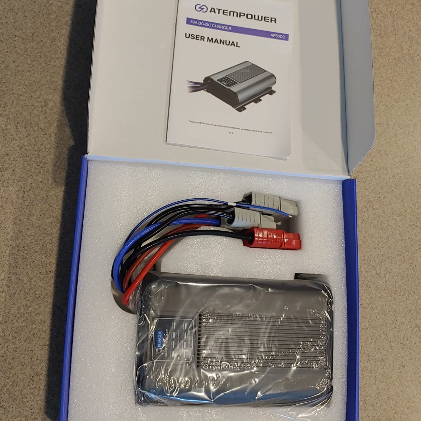 ATEM POWER 40A DC to DC Battery Charger with Anderson Plug Reverse Charge Solar Input MPPT for AGM, Gel, Calcium, Lead Acid, LiFePO4 Batteries of 4WDs, RVs, Campers, Trailers On-Board Charger customer photo 2