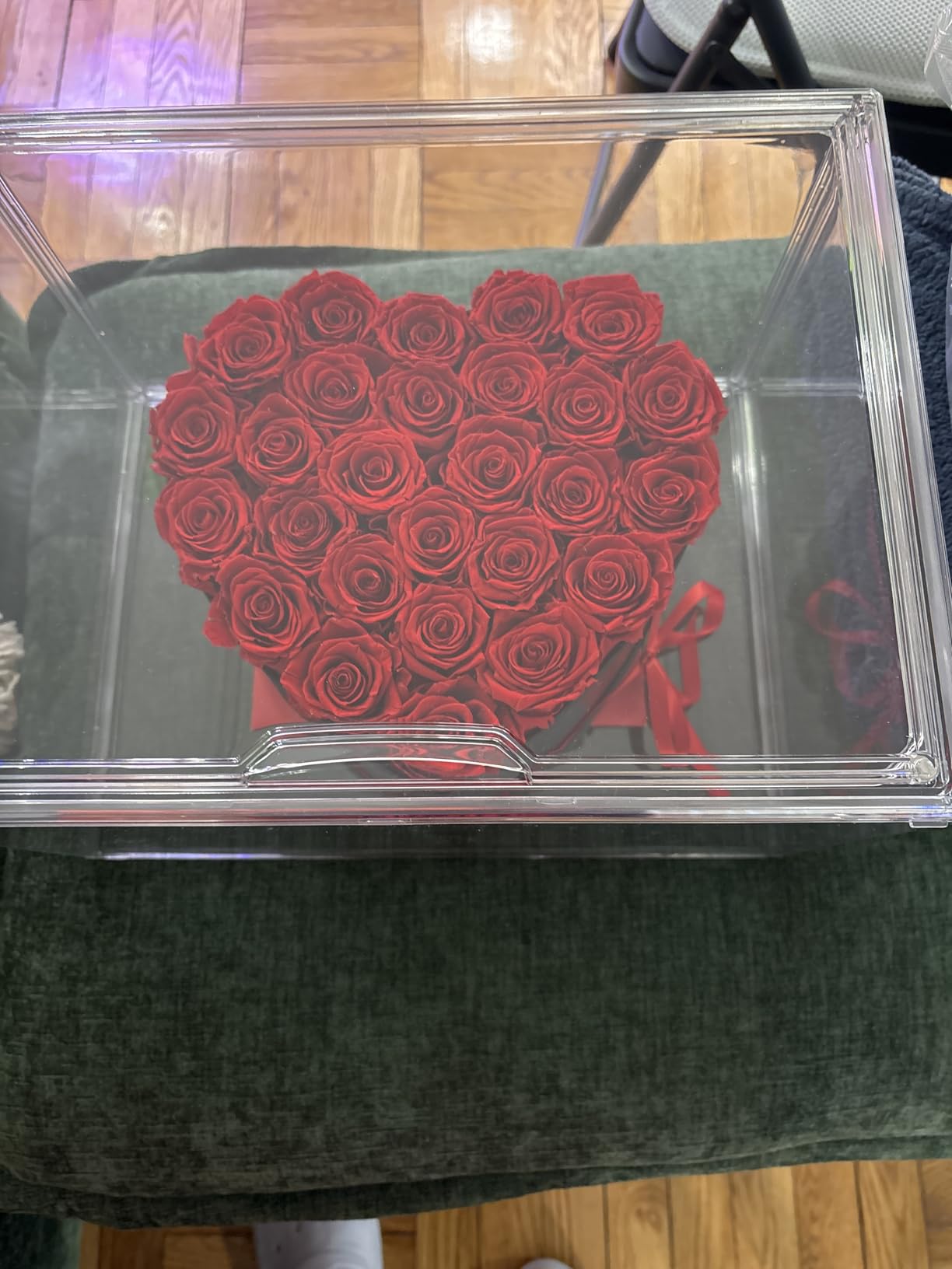 Attelite Clear Acrylic Display Case,Display Storage Box Countertop with Magnetic Door,Stackable Dustproof Protection Showcase for Action Figures,Collectibles customer photo 1