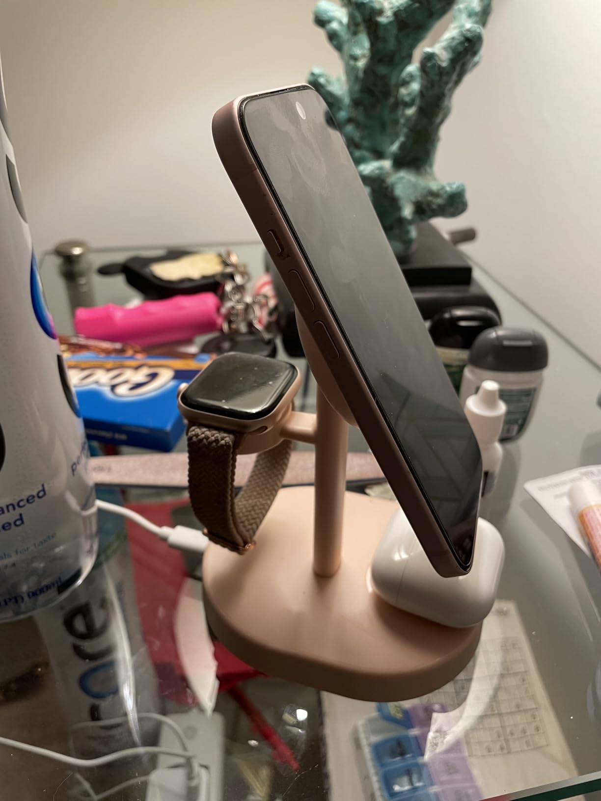 2026 3 in 1 Wireless Charging Station for Apple MagSafe Charger, 15W Fast Magnetic Mag-Safe Charger Stand for iPhone 17 16 15 14 13 12 17e Apple Watch AirPods Series, Gifts for Men customer photo 2