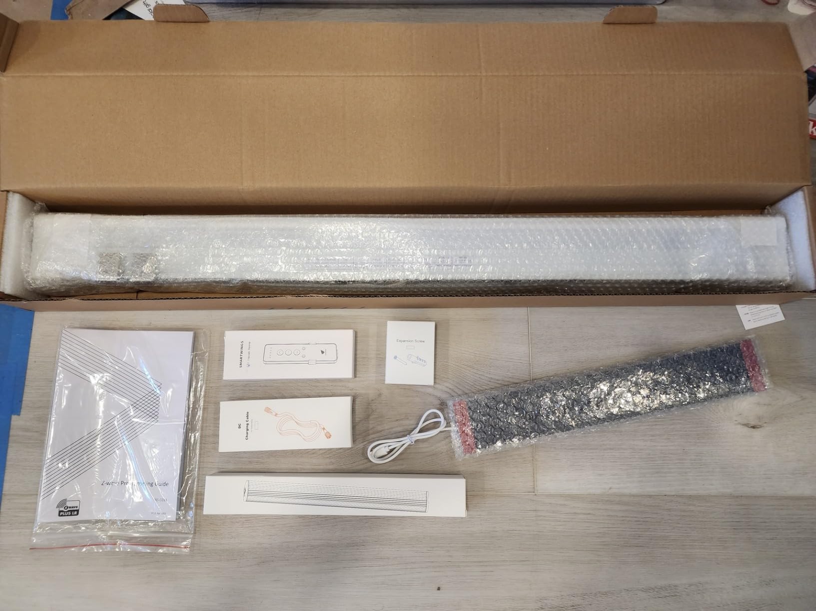 SmartWings Motorized Cellular Shade 60% Blackout Compatible with Z-Wave Homekit Alexa, Smart Blinds Honeycomb Shade Light Filtering Customized Size with Remote for Windows (White) customer photo 1