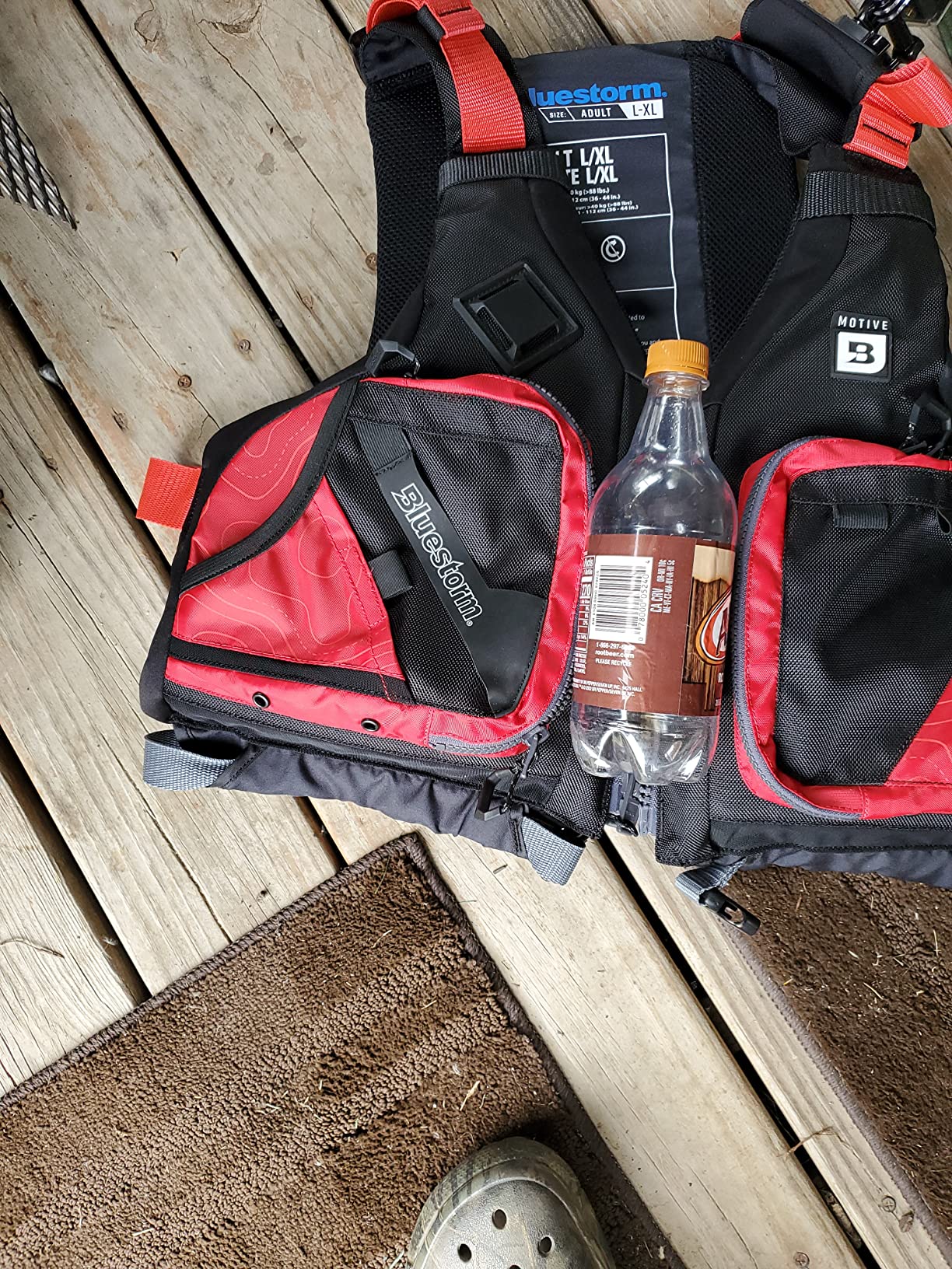 BLUESTORM Motive Kayak Life Jacket (PFD) | Fully Adjustable | Lined Pockets | US Coast Guard Approved | for Kayaking, Paddling, Fishing and More customer photo 2