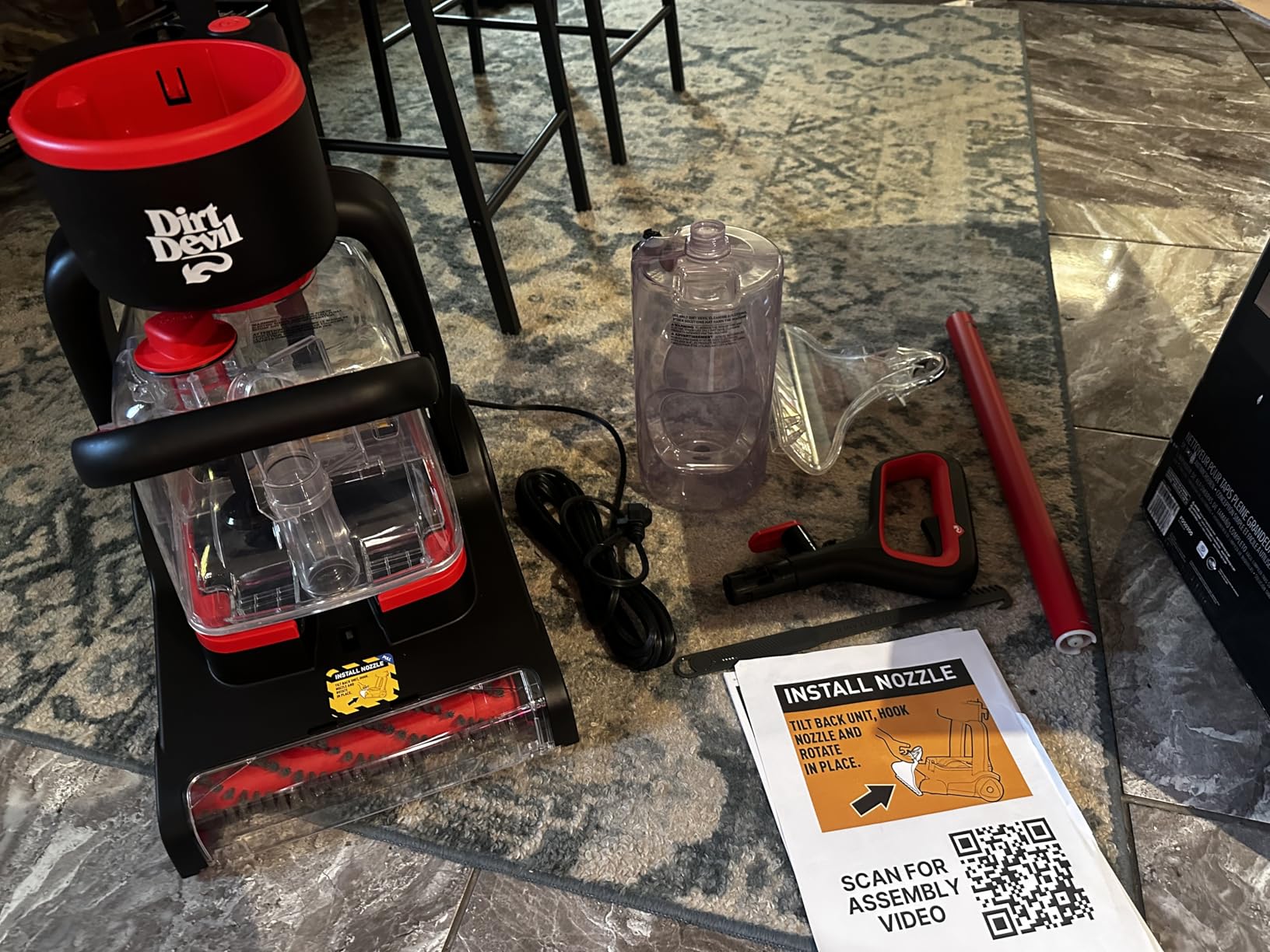 Dirt Devil Portable Spot Cleaner Machine for Carpet and Upholstery, Powerful Suction Spot Cleaning Machine with Versatile Tools, Pair with Dirt Devil Portable Spot Cleaner Solution customer photo 2