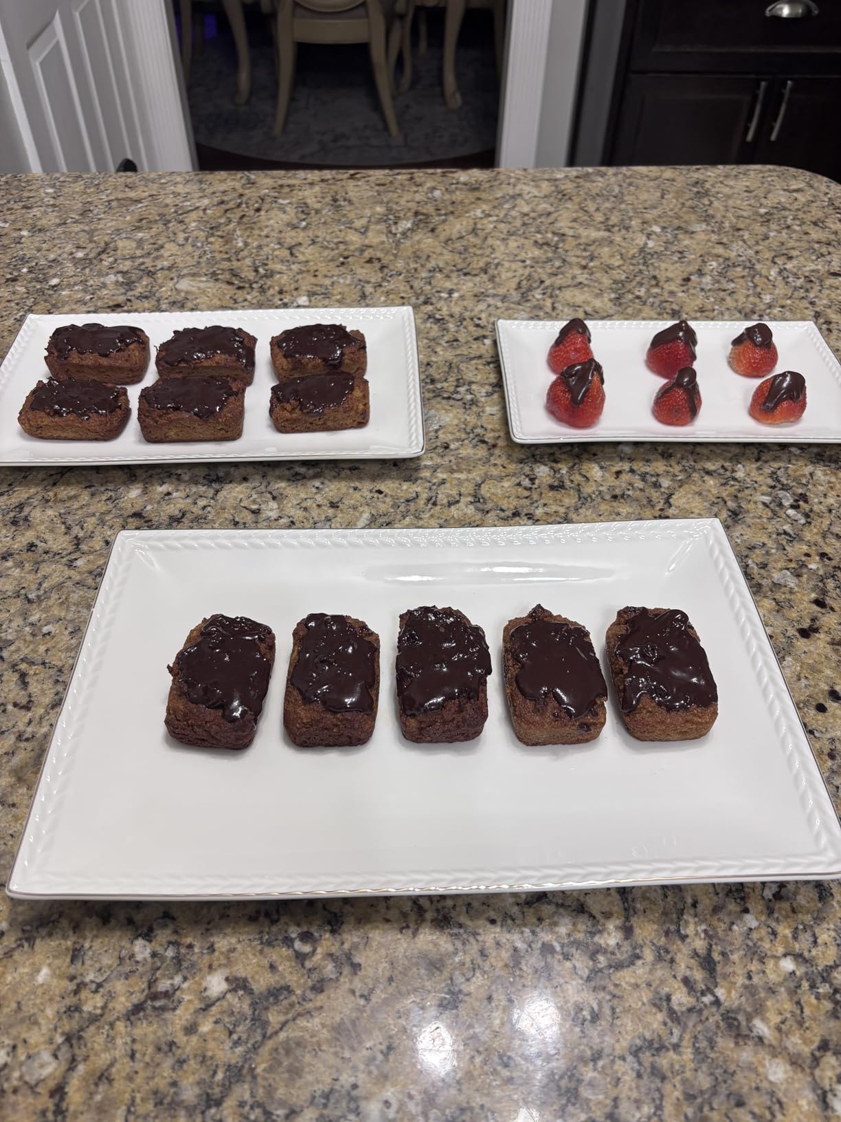 Kassel Ceramic Serving Platter Set | 14/12/10 Rectangular Serving Trays for Entertaining at Parties and Weddings | Oven Safe Large Serving Trays customer photo 2