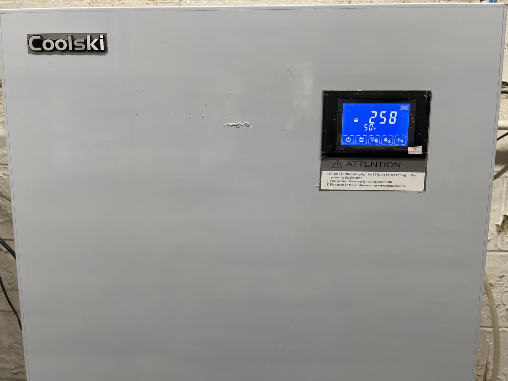 Coolski Commercial Ice Maker Machine 450LBS/24H, 22'' Wide Ice Machine with 300LBS Large Storage Bin, Clear Ice Cubes Air Cooled Stainless Steel Ice Maker for Restaurant/Bar/Cafe/Business customer photo 2