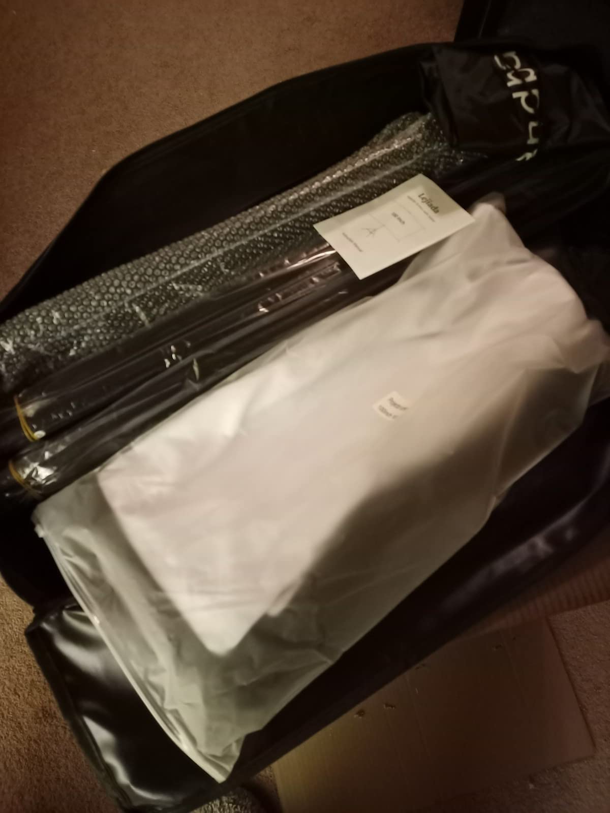 60 Inch Portable Projector Screen with Tripod Stand, Compact Mobile Projection Screen for Small Spaces, Height Adjustable and Wrinkle-Free for Indoor Outdoor Camping and Office Use customer photo 2