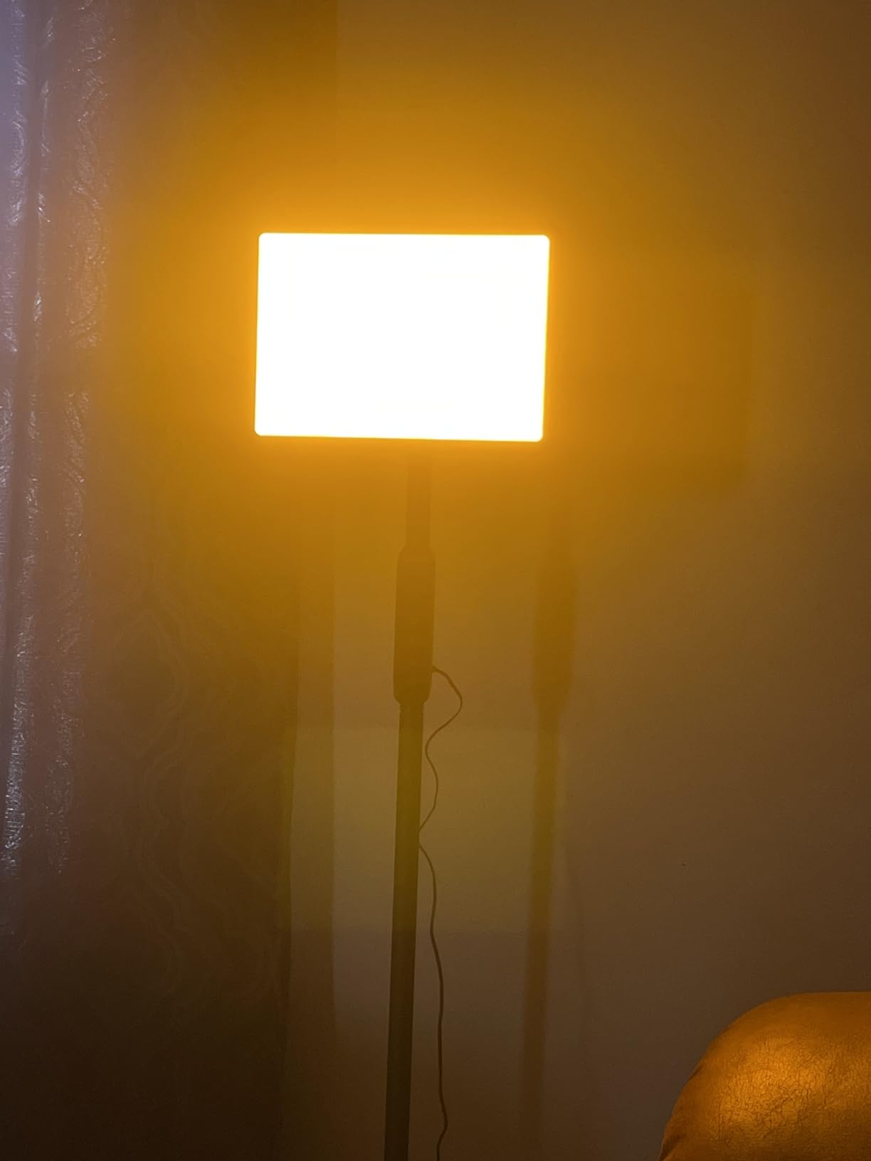 LASTAR Light Therapy Lamp, 12000LUX Therapy Light UV-Free & Full Spectrum Sun Lamp, Remote Control/4 Color Temperature/5 Brightness/4 Timer/3 Height Floor Sunlight Therapy Lamp customer photo 1