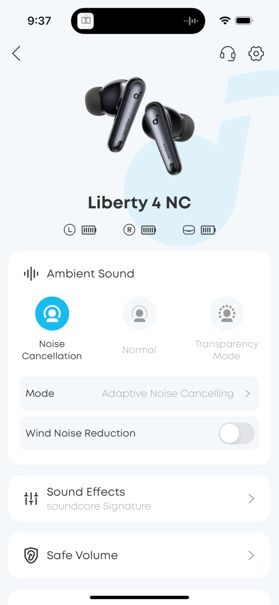 Soundcore by Anker Liberty 4 NC Noise Cancelling Earbuds, 98.5% Noise Reduction, Adaptive Noise Cancelling to Ears and Environment, Hi-Res Sound, 50H Battery, Wireless Charging, Bluetooth 5.3 customer photo 1