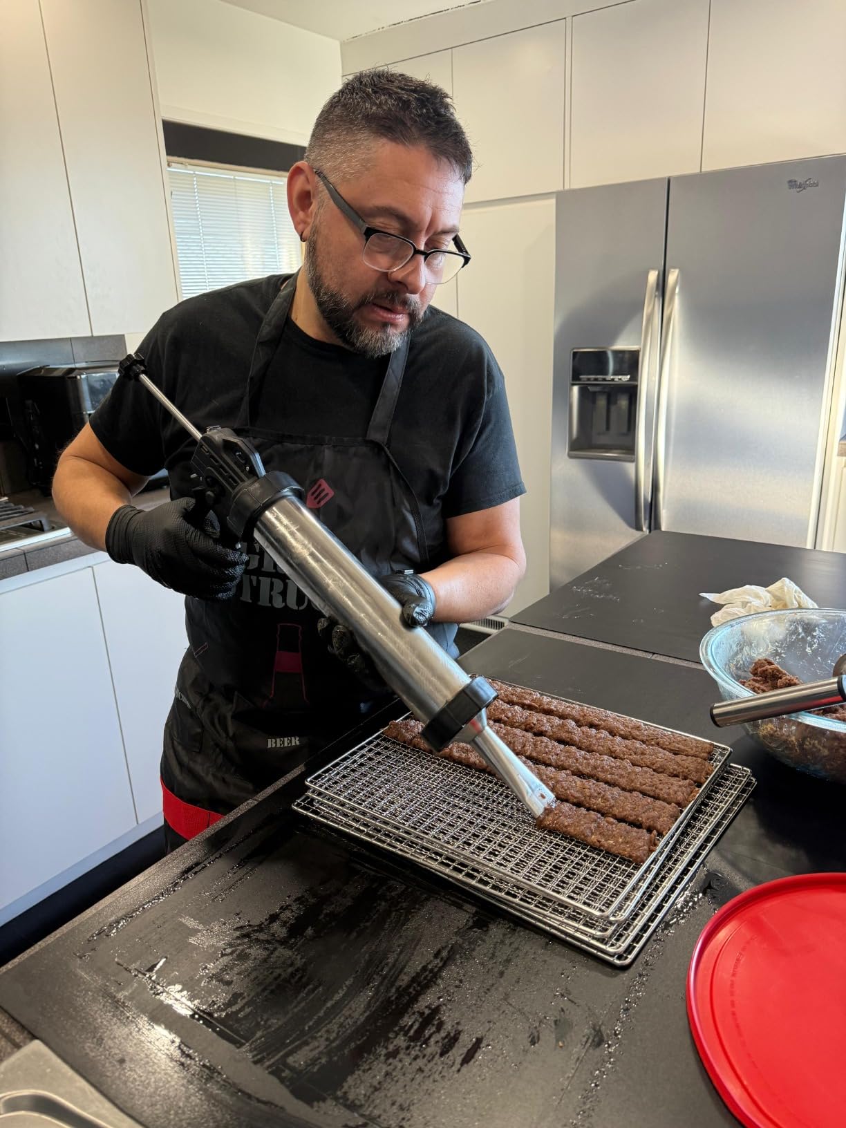 Beef Jerky Gun Kit - 2lb Stainless Steel Meat Gun for Homemade Beef Jerky and Sausages, Perfect Beef Jerky Maker and Jerky Kit customer photo 2