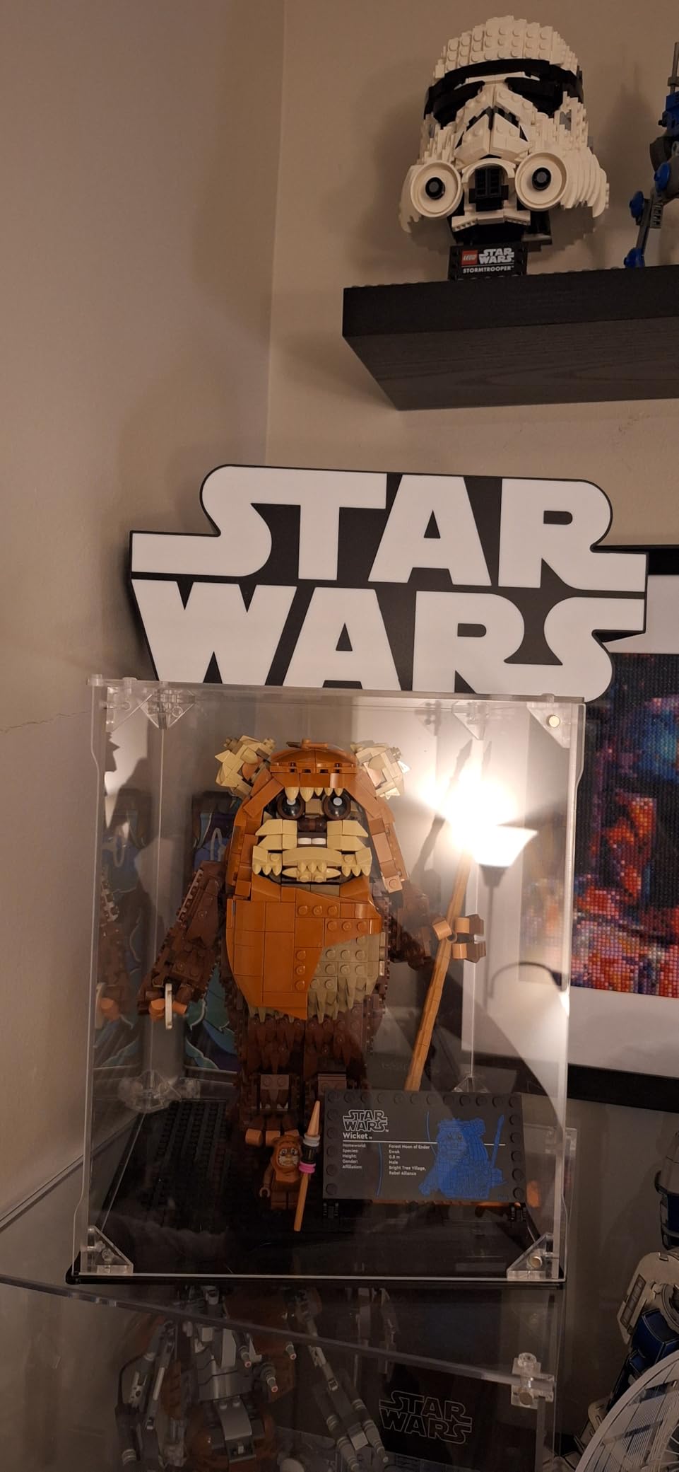 Clear Acrylic Display Case, Front-Open Door with Magnetic Buckle, Assemble Display Box, Dustproof Protection Showcase for Figures, Collections, Models, Toys (8x6x8 inch, 20x15x20 cm) customer photo 2