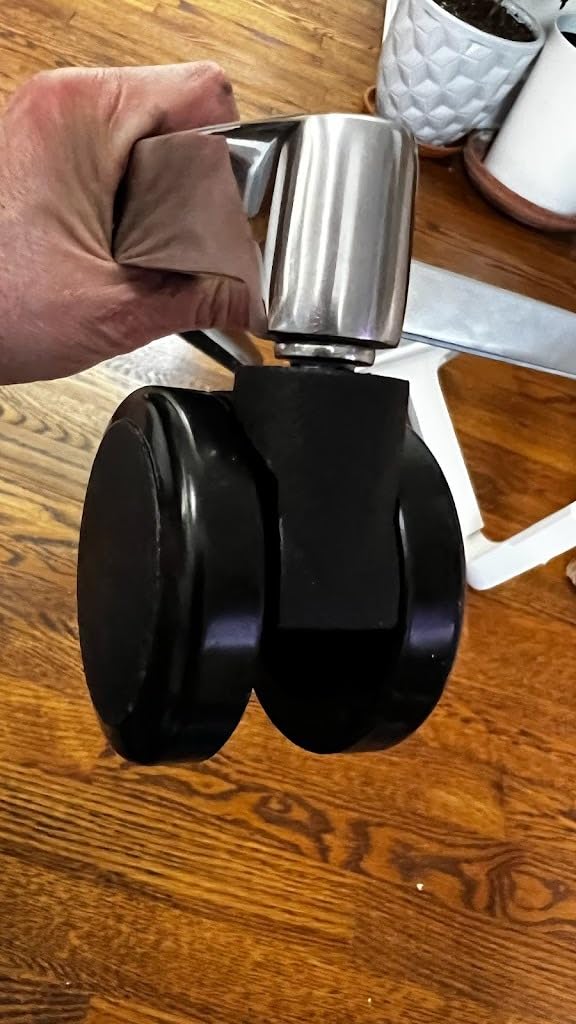 Branch Ergonomic Chair - A Versatile Desk Chair with Adjustable Lumbar Support, Breathable Mesh Backrest, and Smooth Wheels - Experience Optimal Comfort and Support - Graphite - White customer photo 2