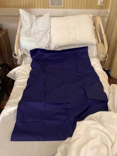 YHK Tubular Slide Sheet for Patient Transfer, Sliding Draw Sheets to Assist Moving Elderly,Slides for Cars, Hospital Bed, Home Care(Blue, 28