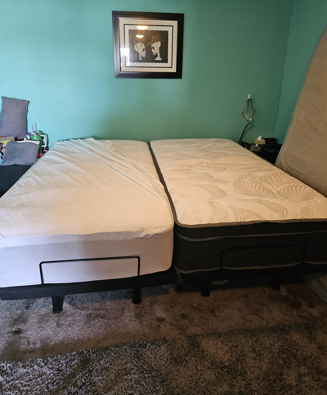 Tami Tami T600 Adjustable Bed Frame Full Size with Remote & Massage - Electric Beds Bases, Zero Gravity, Dual Side USB, Side Pockets, Nightlight, Quiet Motor, Wireless Remote, 5 Min Easy Assembly customer photo 2