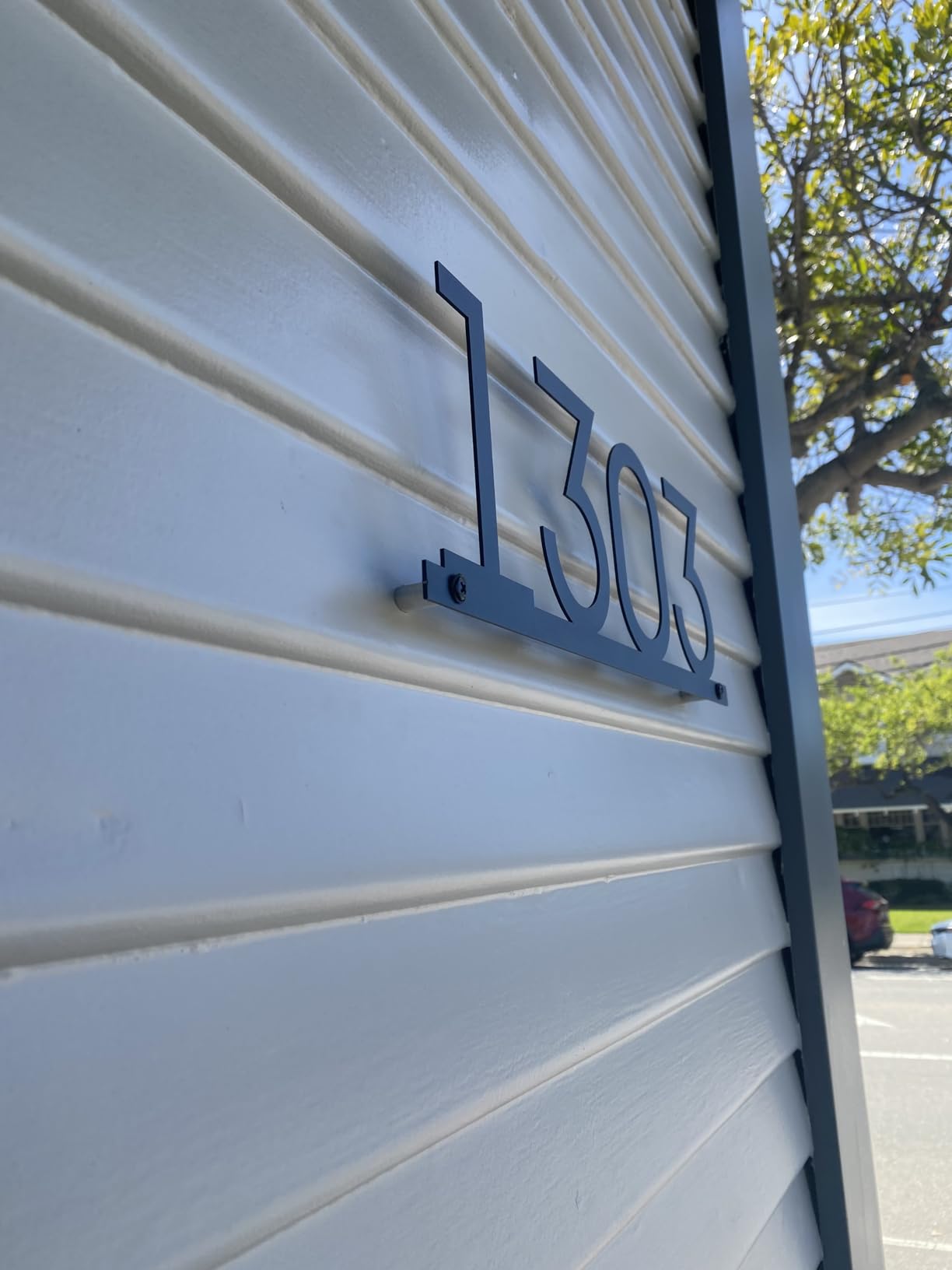 Modern House Numbers for Outside Personalized, Custom Metal Address Siqns for Houses, 5-9 Inch Large Number Address Plaque with Floating Screw Kit, 911 Visibility Address Numbers for House customer photo 1