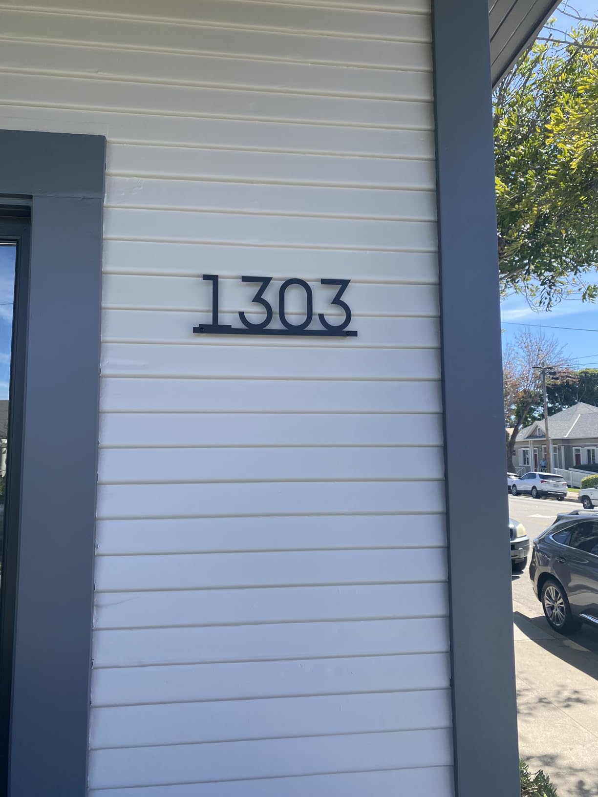 Modern House Numbers for Outside Personalized, Custom Metal Address Siqns for Houses, 5-9 Inch Large Number Address Plaque with Floating Screw Kit, 911 Visibility Address Numbers for House customer photo 2