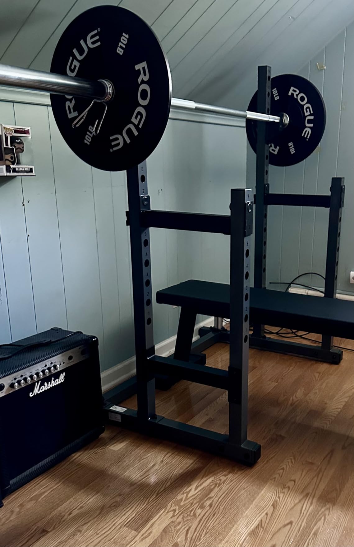 PASYOU Adjustable Power Rack, Multifunction Squat Rack Heavy-Duty Stand customer photo 1