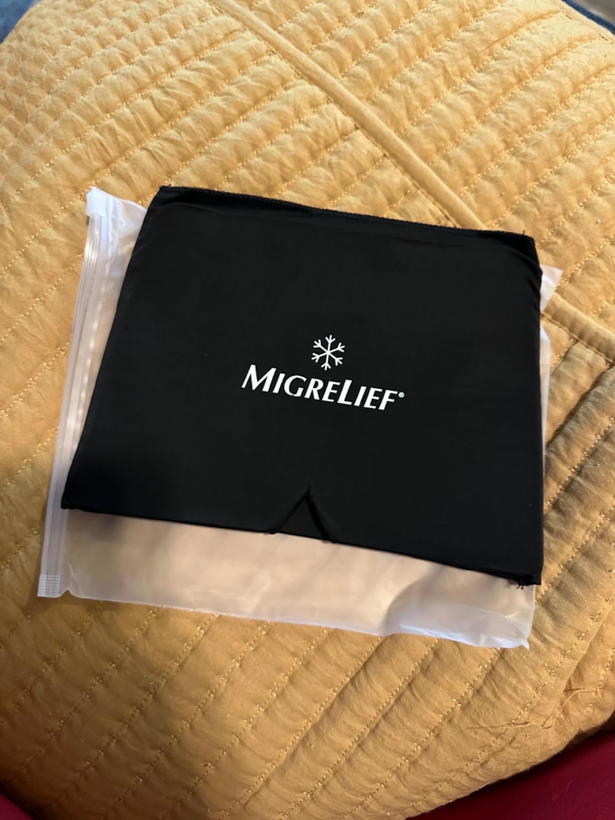 Migrelief Migraine Relief Cap - Ice Cap for Migraines and Headaches with 360 Degree Head and Eye Coverage - Cold Therapy Headache Hat and Migraine Mask for Natural Pain Relief - One Size, Black customer photo 2