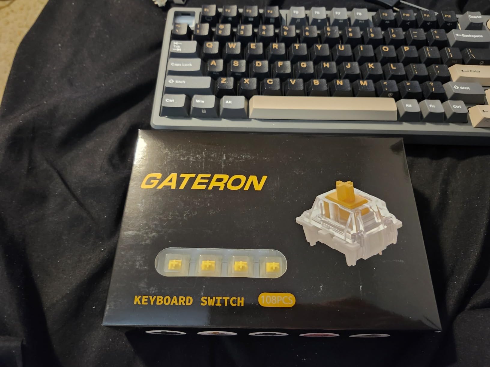 Gateron Milky Yellow Pro V2 Pre-lubed 5-Pin 50gf Linear Switches for All MX Mechanical Keyboard Game Keyboard(Milky Yellow Pro V2,72PCS) customer photo 2