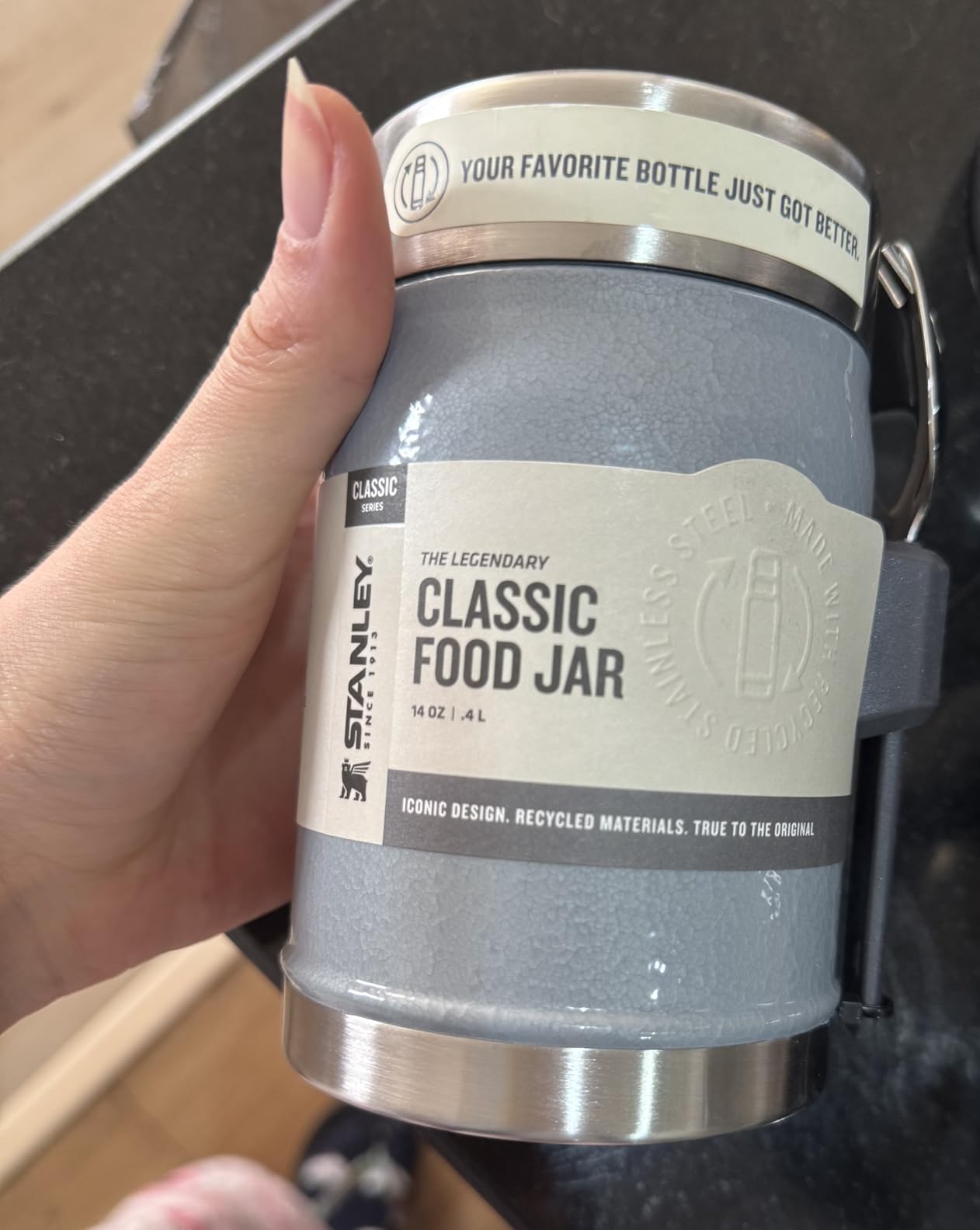 STANLEY Classic Food Jar and Spork | Vacuum Insulated Food Container | Wide Mouth Screw On Lid | Packable for Travel | Stainless Steel with Leakproof Lid | BPA-Free customer photo 2