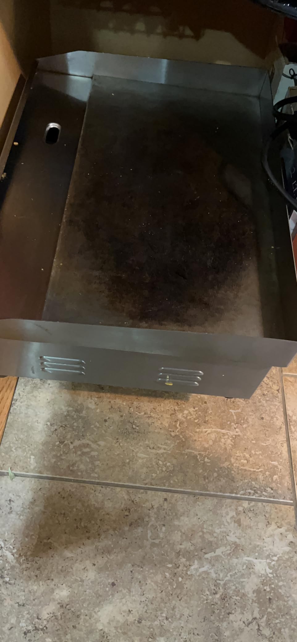 22 Commercial Electric Griddle Electric Countertop Flat Top Griddle 110V 1600W Electric Flat Top Grill Non-Stick Restaurant Teppanyaki Stainless Steel Grill Adjustable Temperature Control customer photo 2