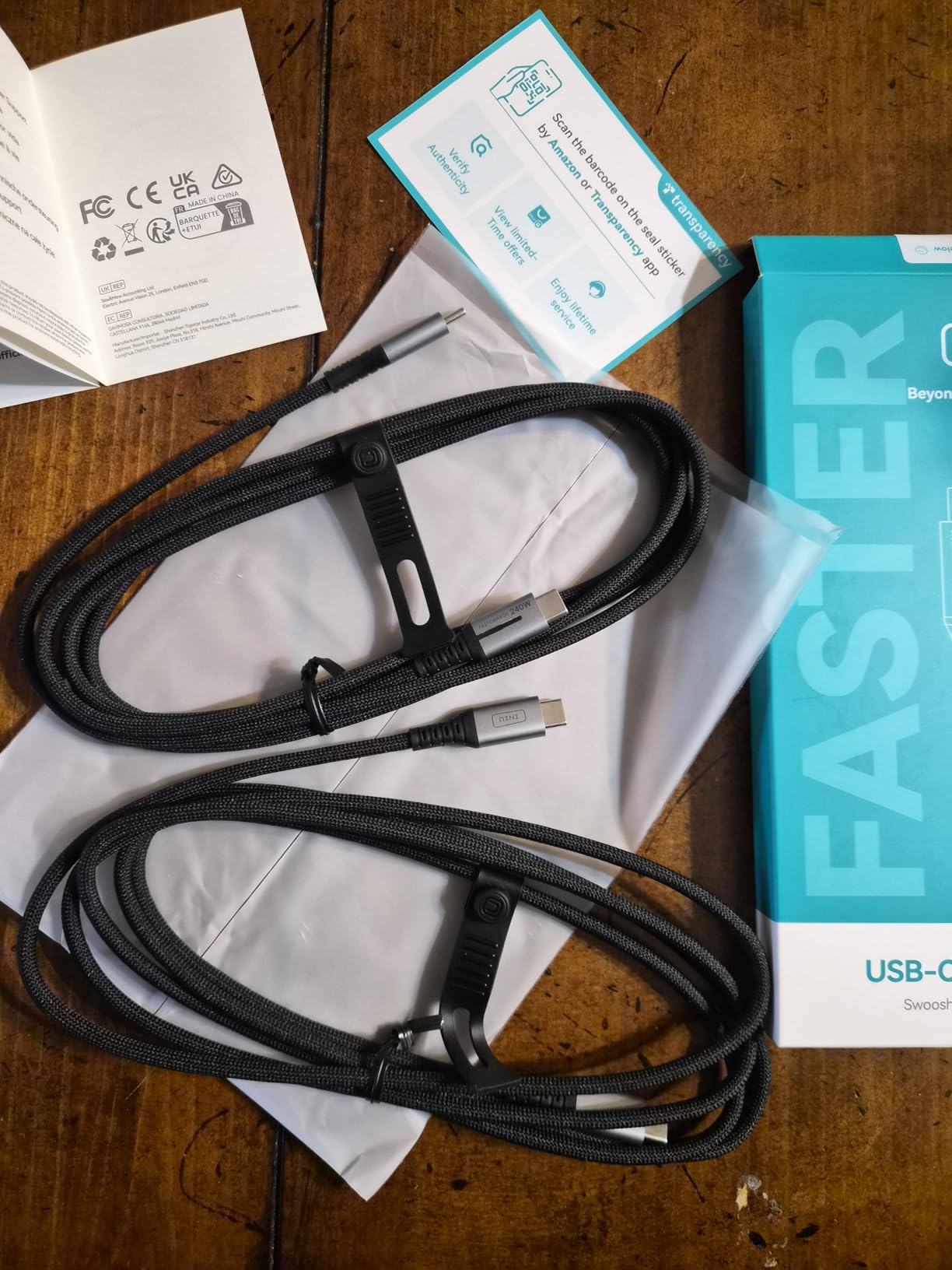 INIU USB C to USB C Cable, 240W Fast Charging Type C Charger Cord, Braided USBC Cable for iPhone 17, Samsung S25 customer photo 2