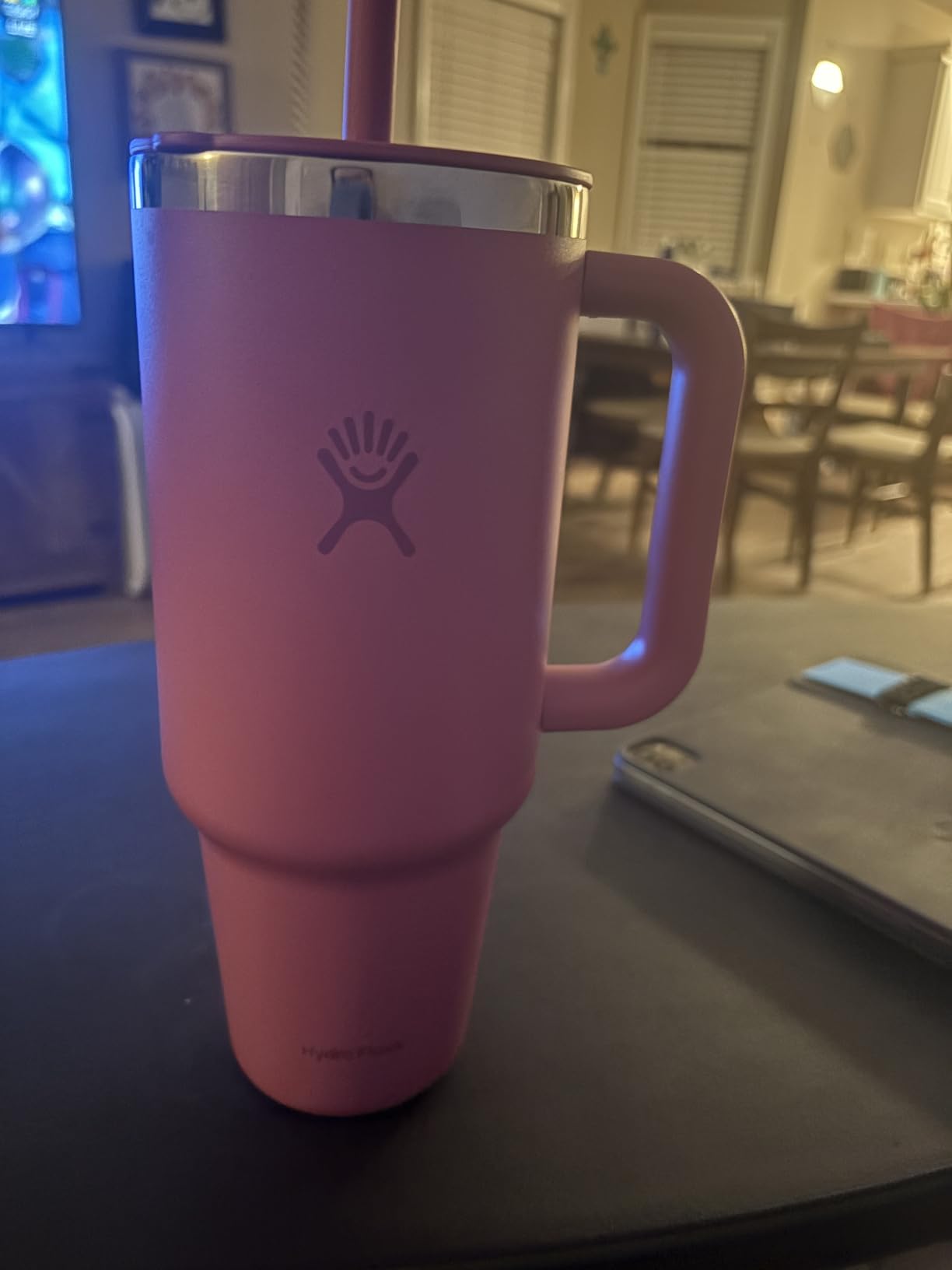 Hydro Flask Travel Tumbler with Handle, Lid and Straw - Insulated Stainless Steel in 32 Oz Trillium customer photo 1