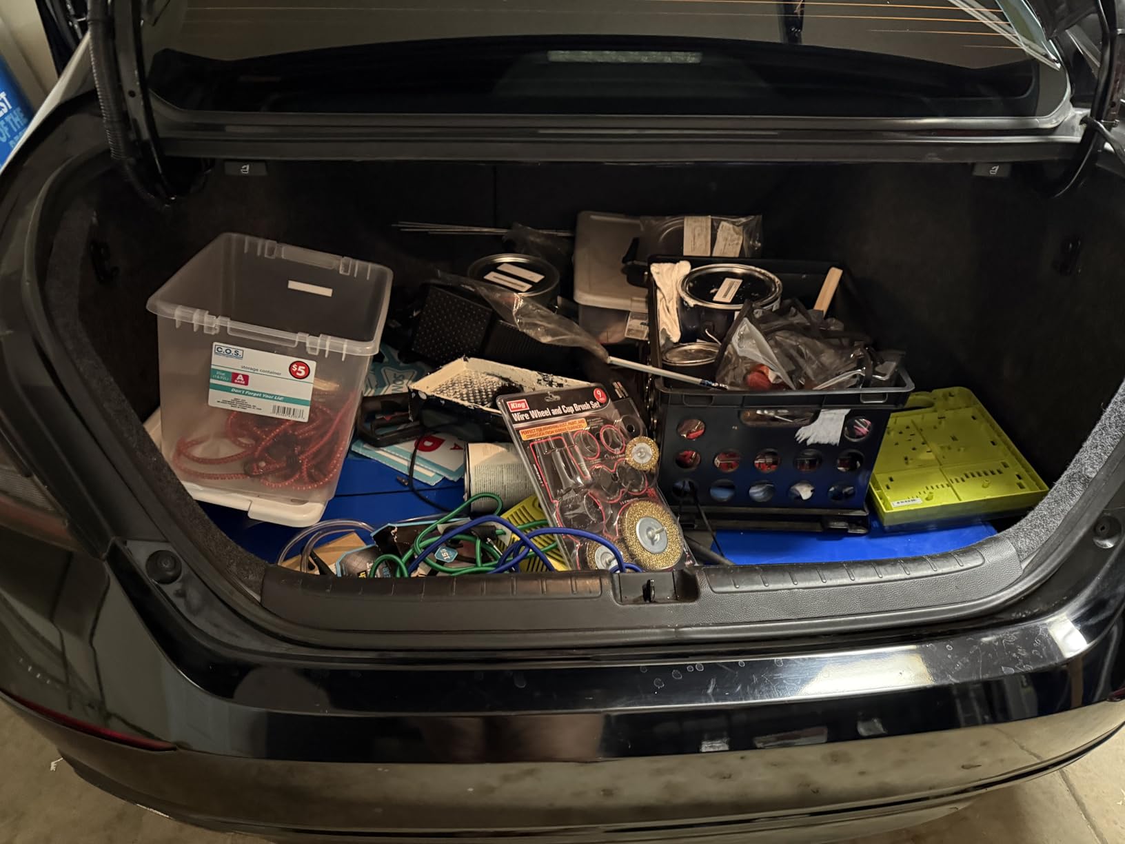 Trunk Organizer for Car, 95L Large Capacity Storage with Non-Slip Bottom Strips and 2 Retractable Straps, Cargo Organizer for Suv, Truck, Sedan, Waterproof Portable Car Organizers for Women Men customer photo 2