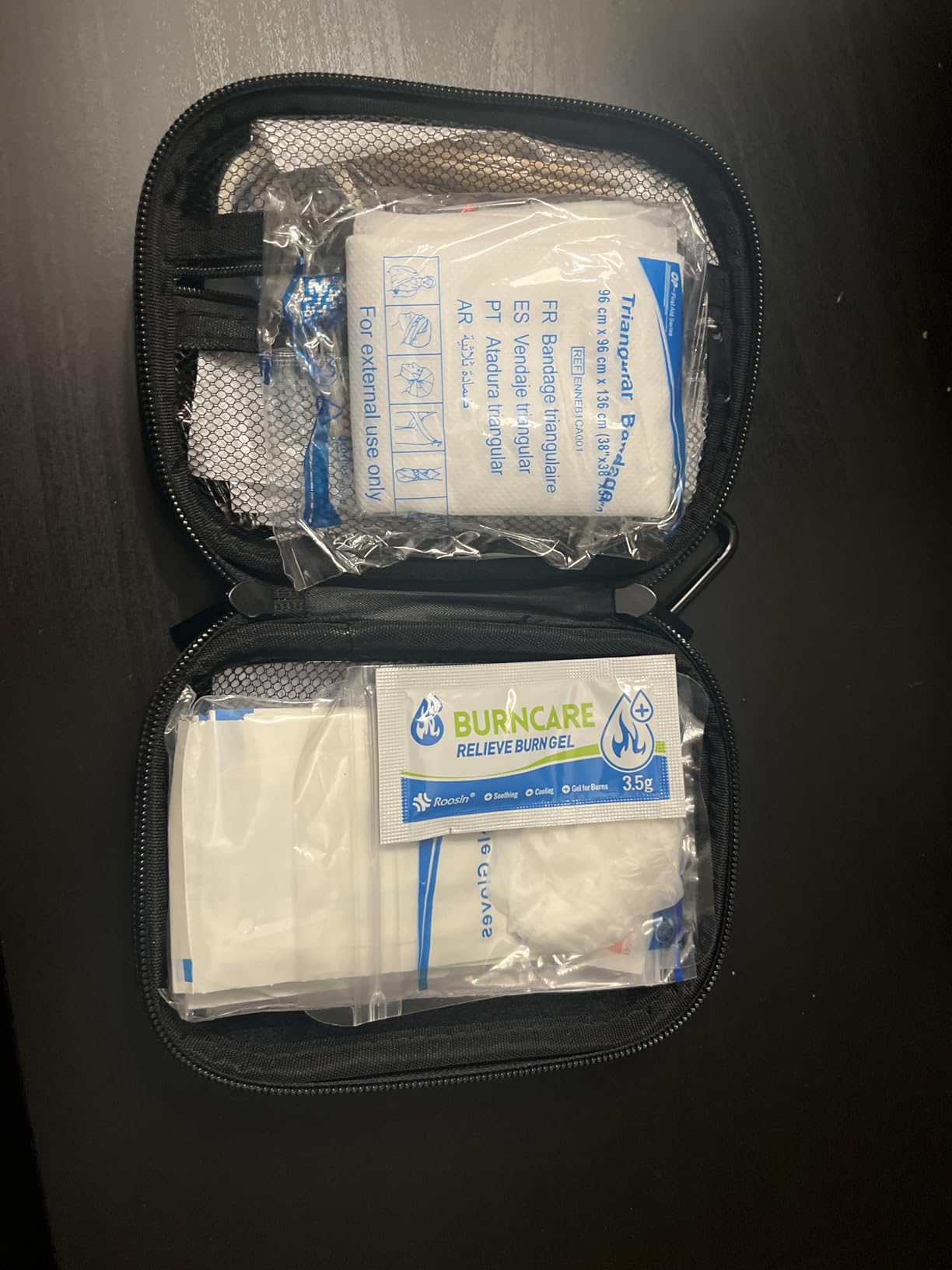 Mini First Aid Kit - 120 Piece Small Waterproof Hard Shell Medical Kit for Car, Home, Office, Travel, Camping, Sports, Outdoor, School - Emergency First Aid Supplies and Survival Kit (Red) customer photo 1