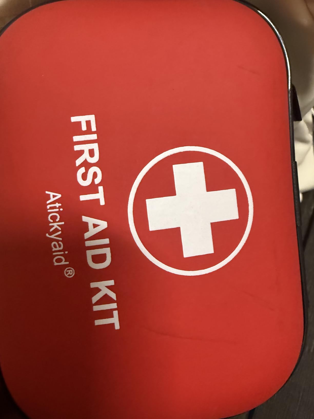 Mini First Aid Kit - 120 Piece Small Waterproof Hard Shell Medical Kit for Car, Home, Office, Travel, Camping, Sports, Outdoor, School - Emergency First Aid Supplies and Survival Kit (Red) customer photo 2