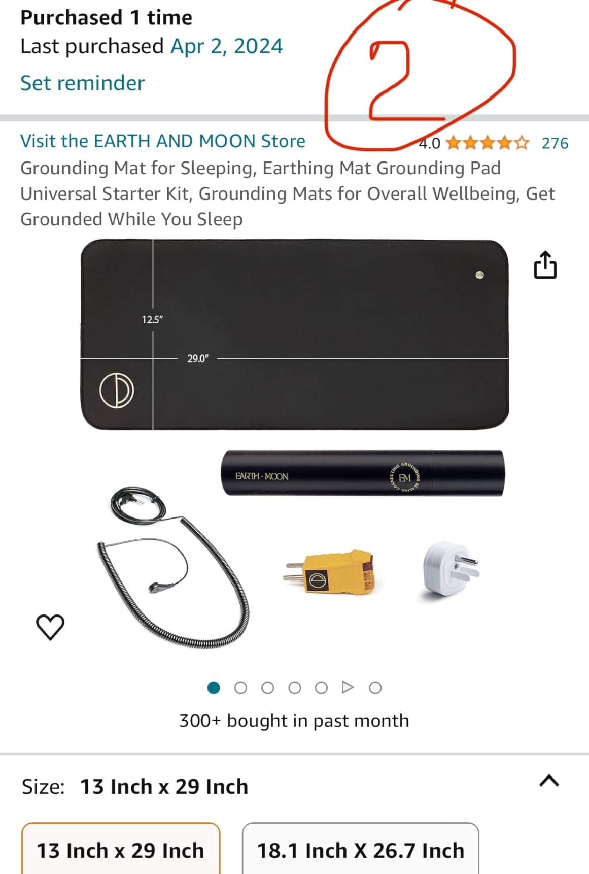 Grounding Mat for Feet (13x29in) - Earth Connected Wellness for Pain Relief, Muscle Tension & Relaxation - Travel Size Grounding Pad with Outlet Tester by Earth and Moon customer photo 2