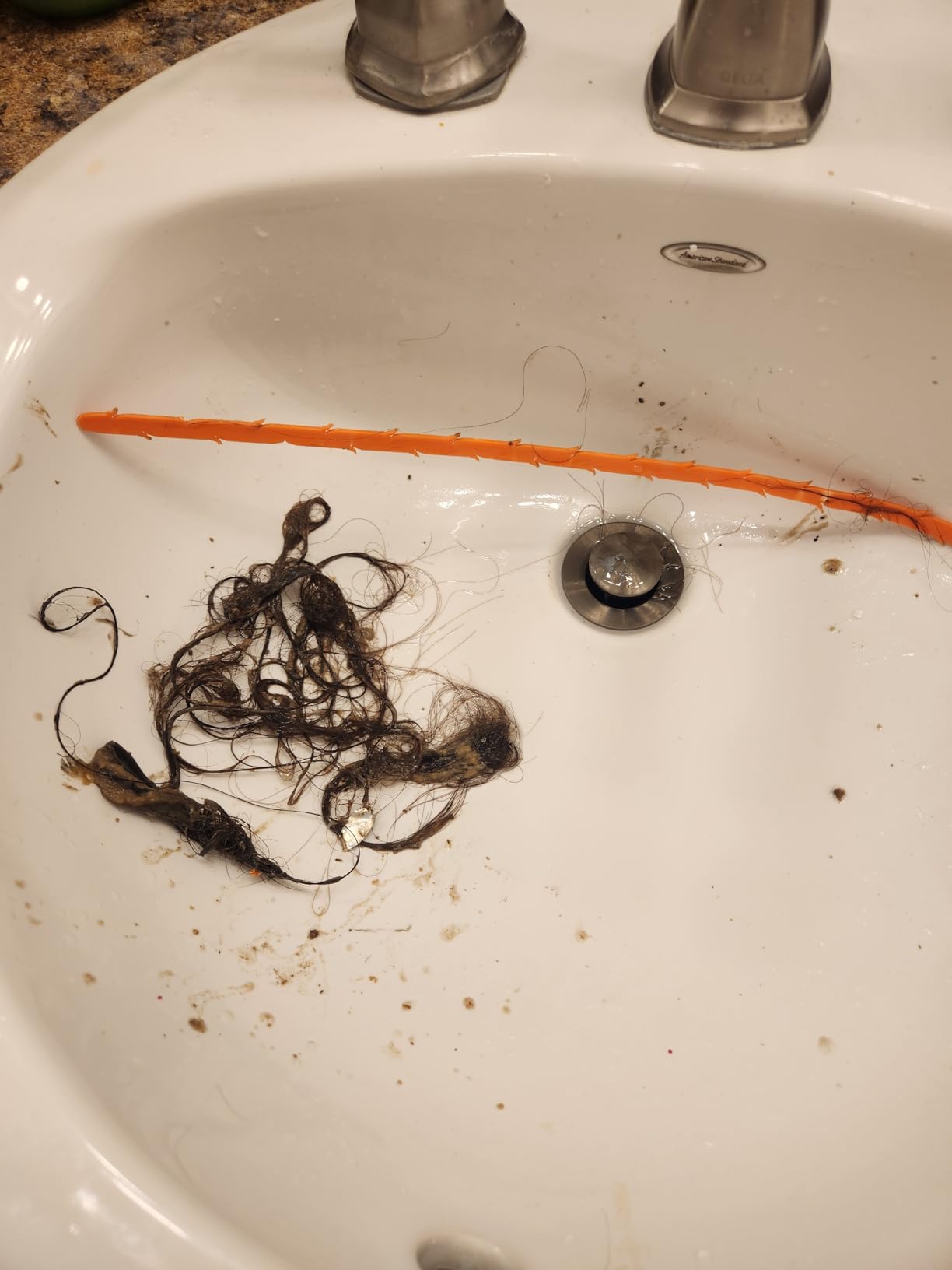 35.5inch Drain Clog Remover(1pcs), 25inch Drain Snake Hair Remover(6pcs) ＆ Cleaning Brush(2pcs), Hair Catcher Drain Auger Cleaner Tool Set For Toilet, Kitchen Sink, Bathroom Tub, Sewer, 9 Pack customer photo 2