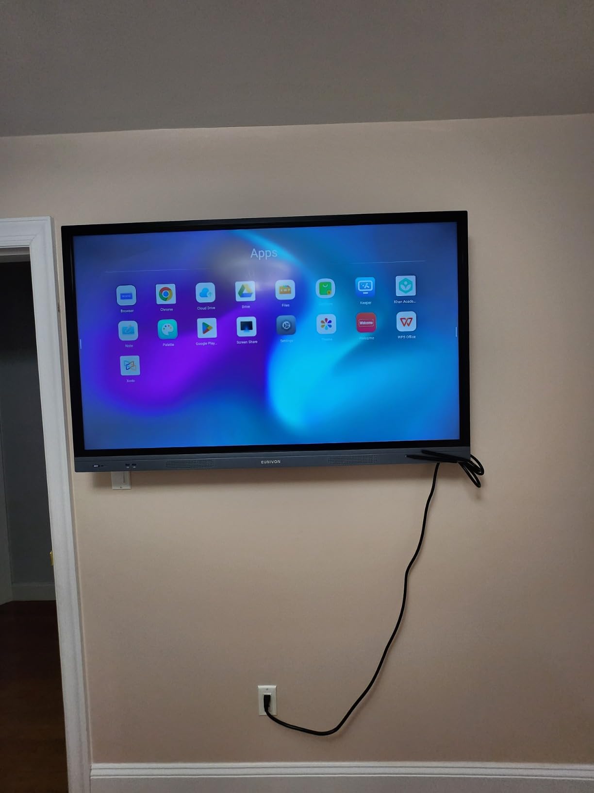 Interactive Whiteboard, 55'' 4K UHD Smart Whiteboard, Interactive Touch Screen Smartboard, Smart Board for Classroom and Business (Wall Mount Included) customer photo 1