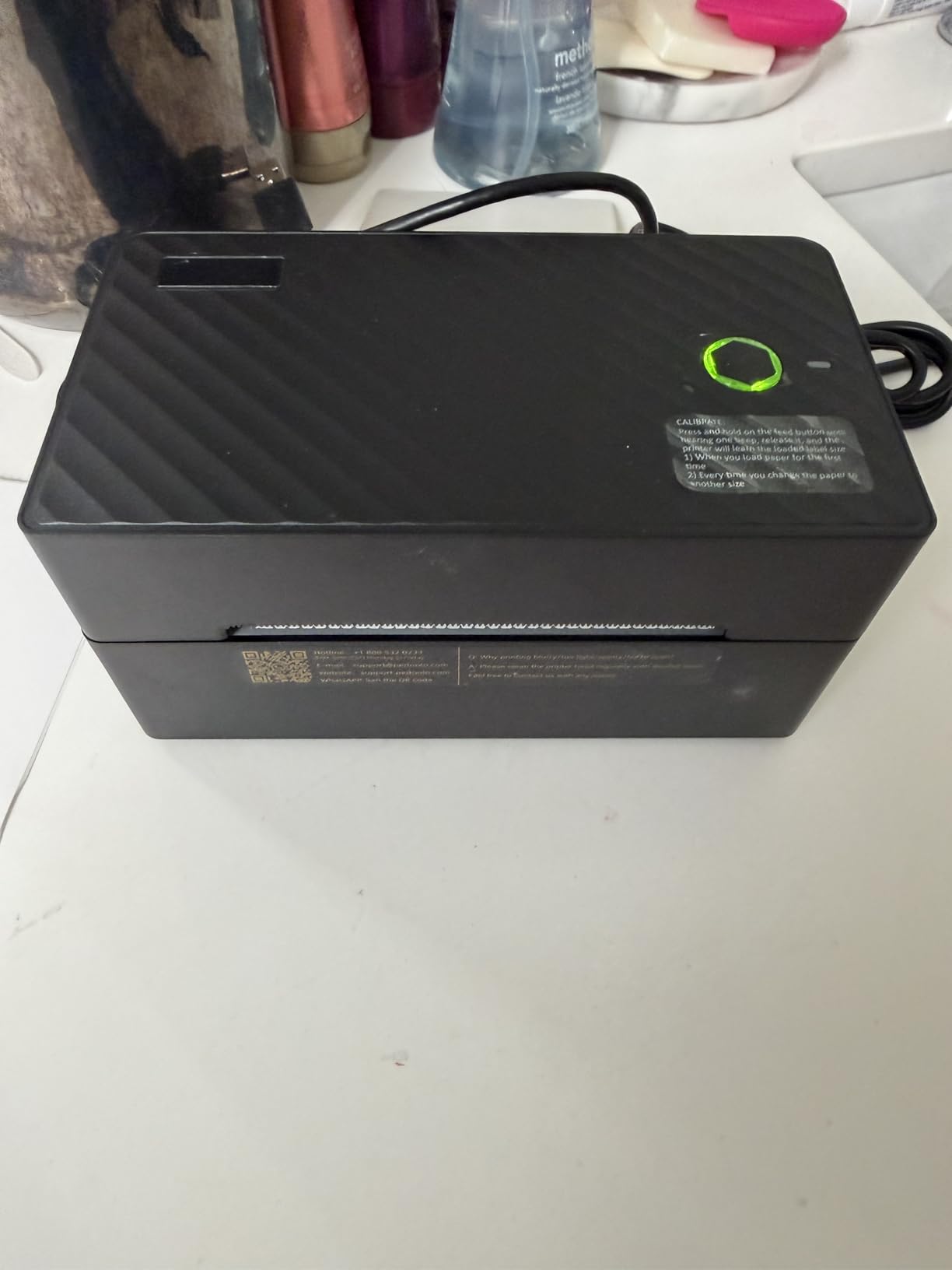 Label Printer, 4x6 Shipping Label Thermal Printer for Packages, Bluetooth Conection and Compatible with Android. iPhone.Windows, Mac, Chromebook, Amazon, Ebay, UPS.USPS, FedEx, Shopify customer photo 1