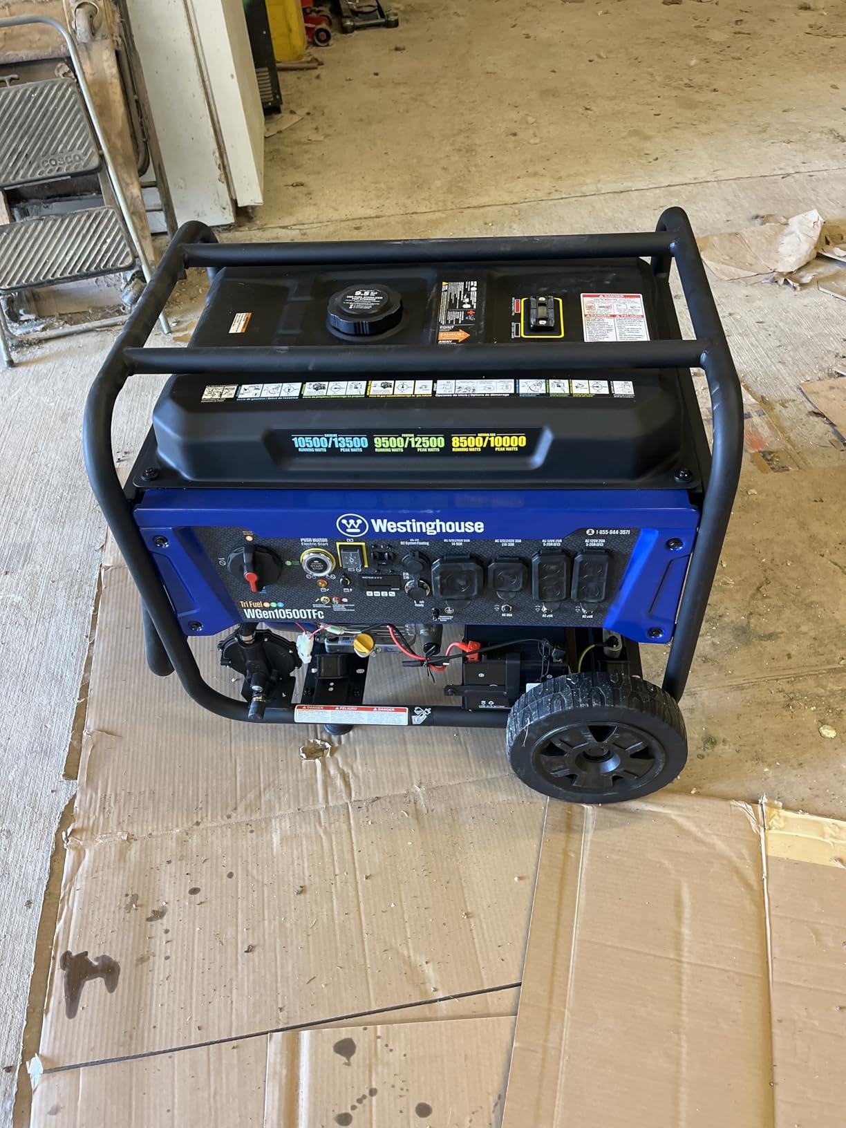 Westinghouse 13500 Peak Watt Tri-Fuel Home Backup Portable Generator, Remote Electric Start, Transfer Switch Ready, Gas, Propane, and Natural Gas Powered customer photo 1