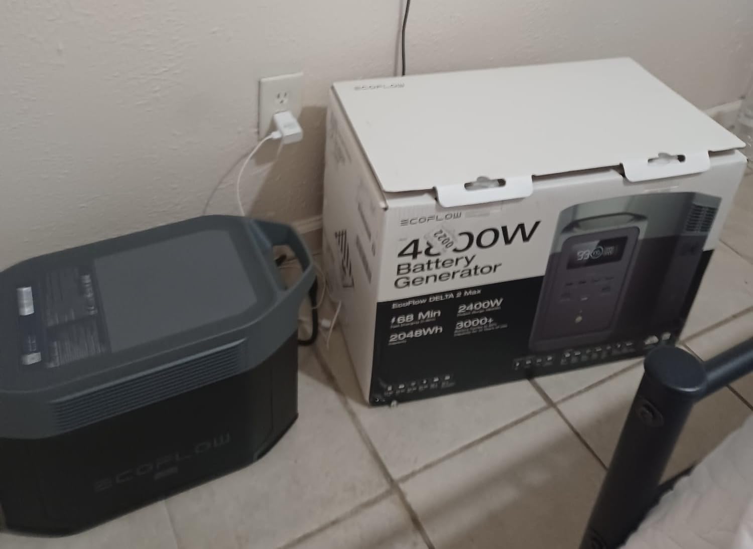 EcoFlow Portable Power Station DELTA 2 Max, 2400W LFP Solar Generator, Full Charge in 1 Hr, 2048Wh Solar Powered Generator for Home Backup(Solar Panel Optional) customer photo 1