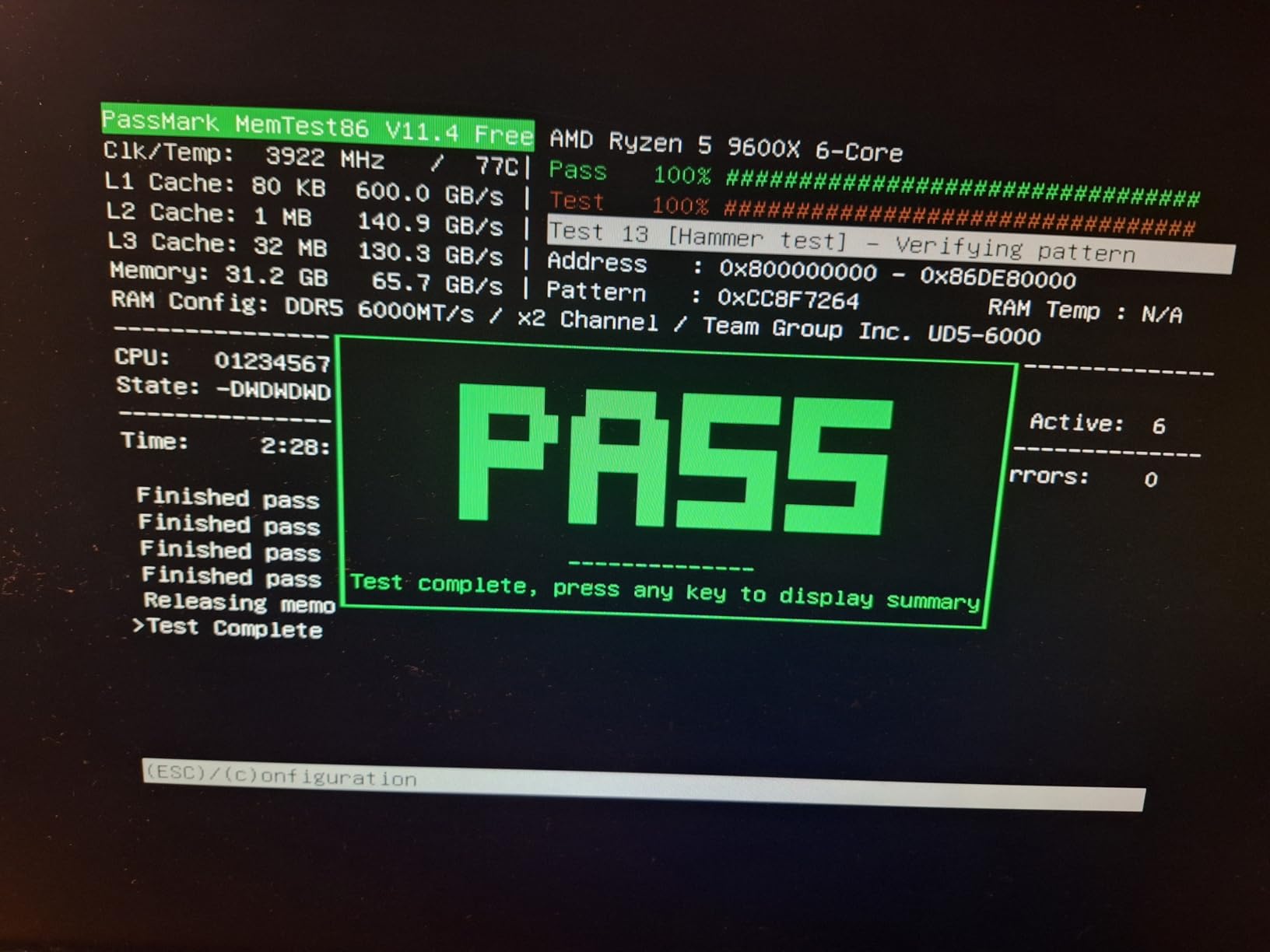 TEAMGROUP T-Create Expert CL30 Overclocking 10L DDR5 32GB Kit (2 x 16GB) 6000MHz Intel XMP 3.0 & AMD EXPO Compatible Desktop Memory Module - Black customer photo 2