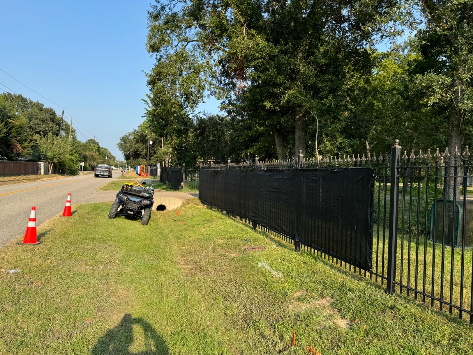 Brown 6FT X 50FT Outdoor Privacy Screen Fence & Mesh Shade Net Cover, Ideal for Garden and Backyard - Enhances Privacy for Fencing & Chain Link, Perfect for Patio Privacy Wall, Slats,Freestanding customer photo 1