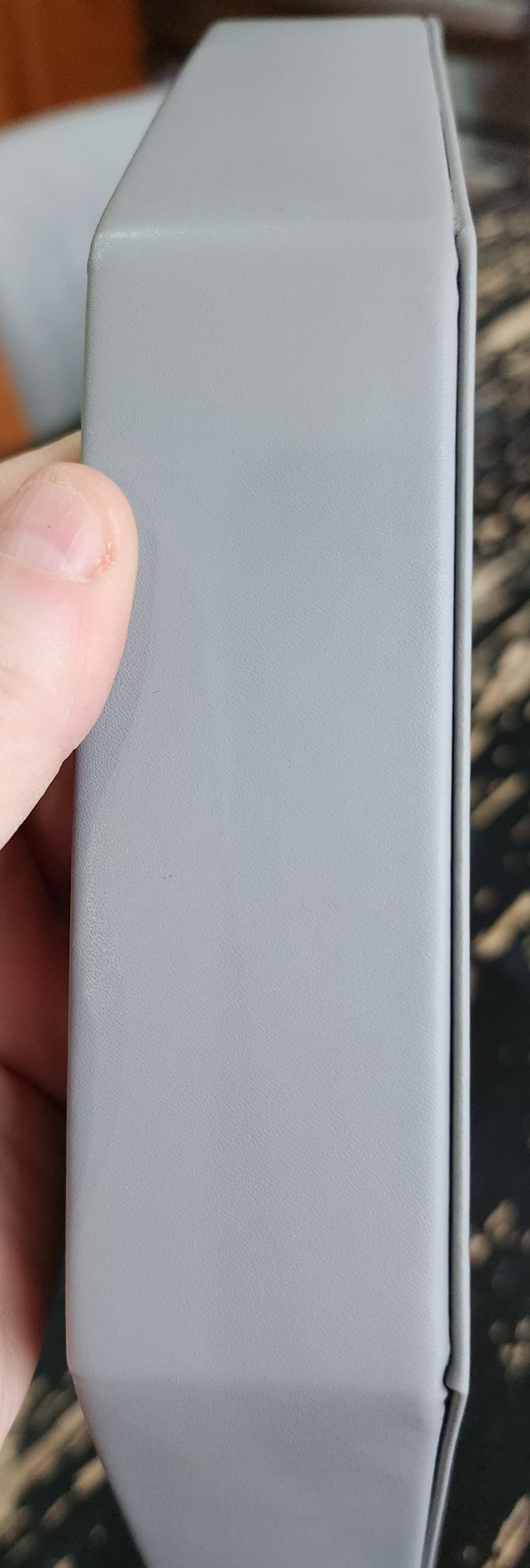 Dice Rolling Tray, Felt Lined PU Leather Octagon Dice Tray for Dungeon Crawler Games, Red customer photo 1