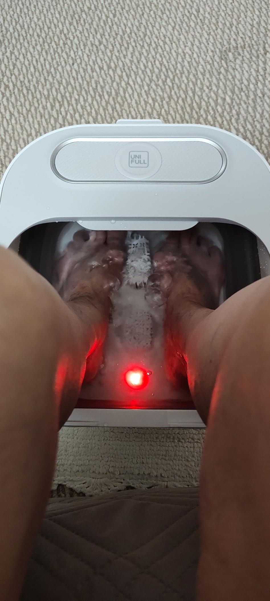 Collapsible Foot Spa Bath with Heat and Massage Rollers, Bubble, Foot Pedicure Kit, Temperature Control, Red Light, Pedicure Foot Spa, Foot Bath customer photo 2