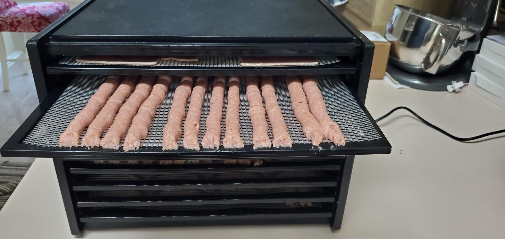 3rd Gen 2.1 LB Professional Jerky Gun Kits, Sausage Stuffer, Stainless Steel Jerky Maker, Jerky Shooter, Beef Jerky Making Gun with 5 Nozzles, 1 meat pusher and 5 Cleaning Brushes customer photo 1