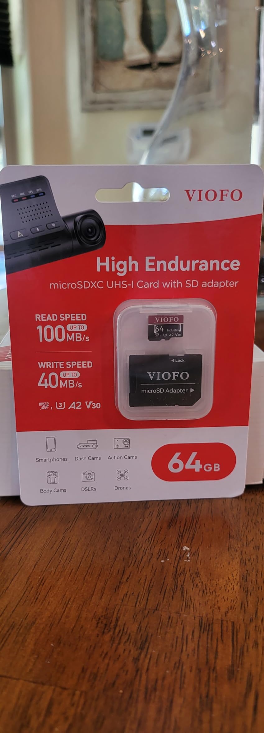 VIOFO 256GB Industrial Grade microSD Card, U3 A2 V30 High Speed Memory Card with Adapter, Support Ultra HD 4K Video Recording customer photo 2