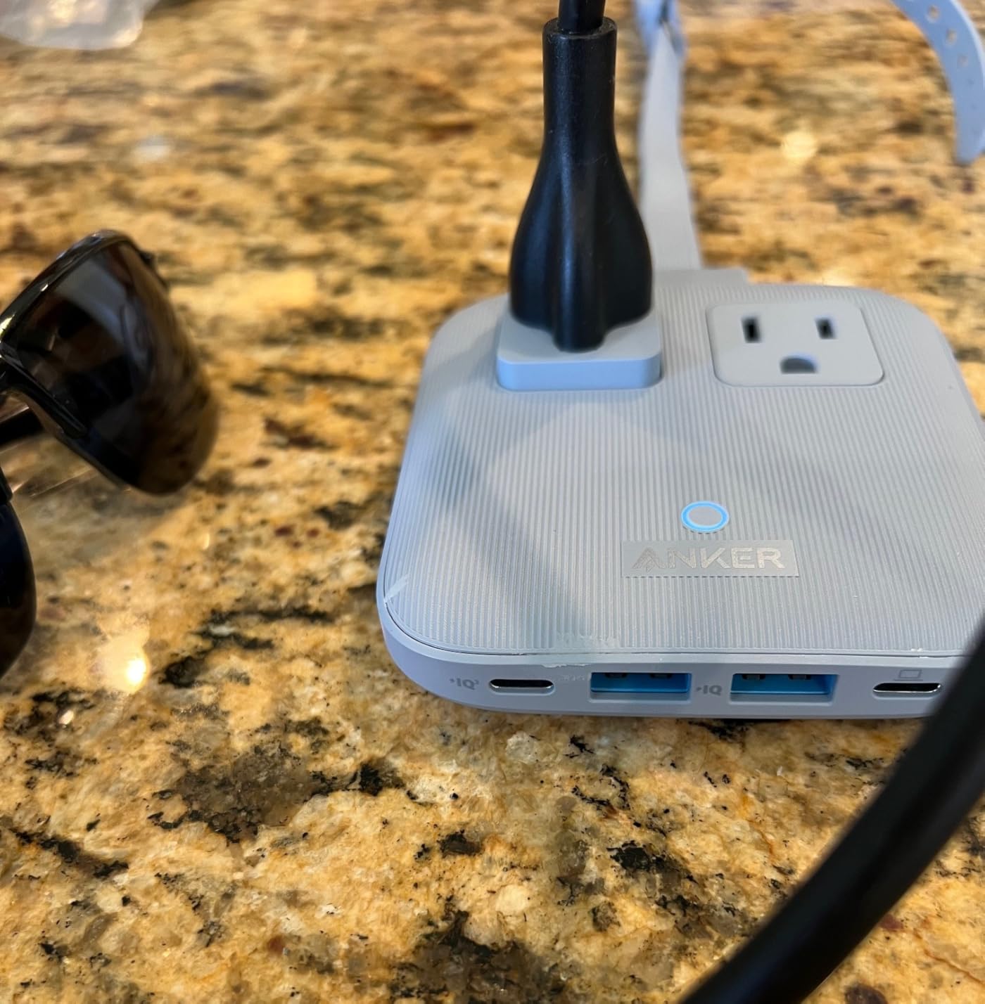 Anker Travel Power Strip, Anker Nano 67W Max 6-in-1 USB C Charger, 2 AC, 2 USB A and 2 USB C, 5ft Thin Undetachable Flat Plug Extension Cord with Multiple Outlets, Travel Essentials, Cruise Essentials customer photo 2