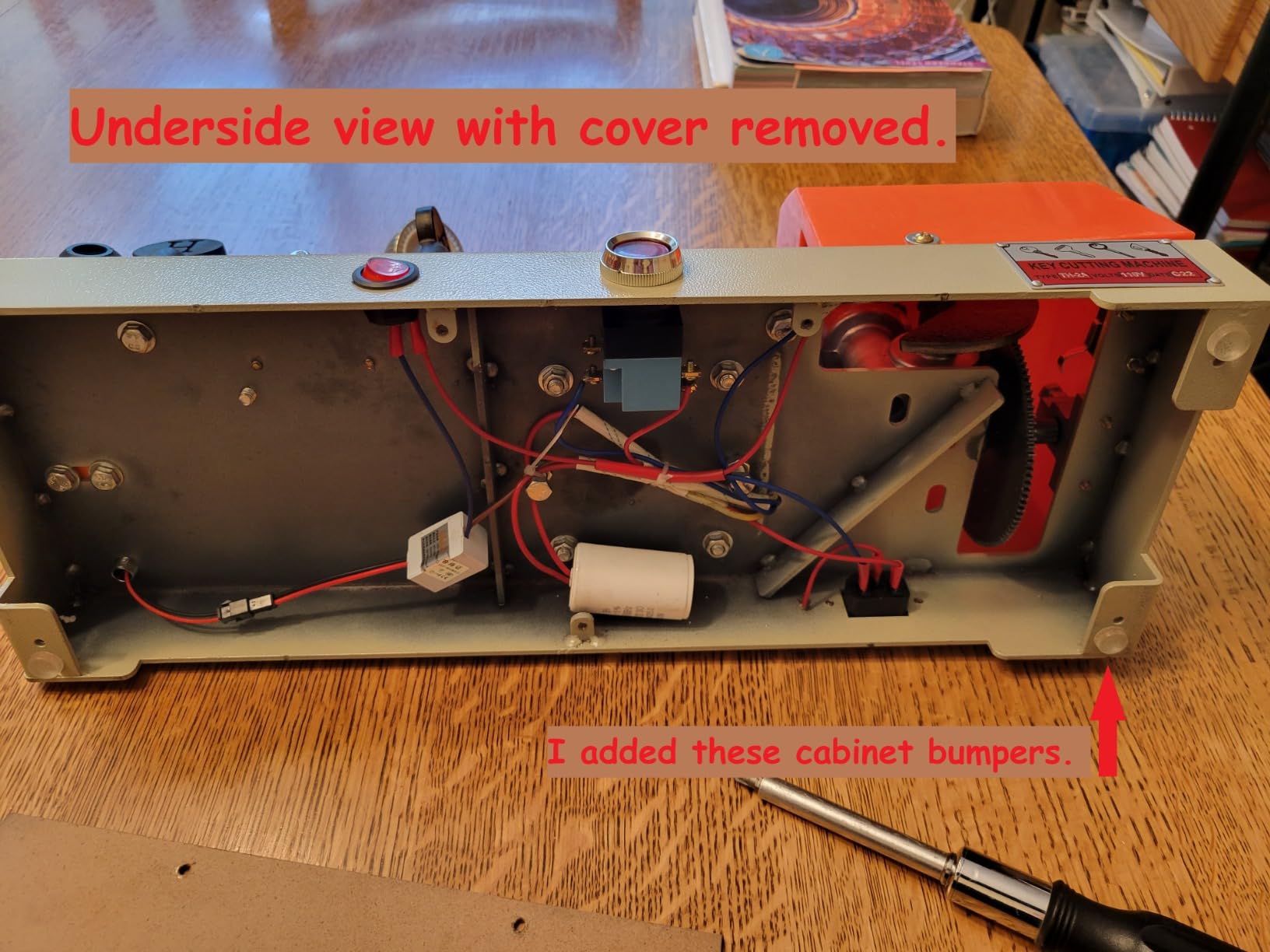 Anrain Cutter Cutting Machine,110V Cutter Cutting Machine, Cutter Cutting Machine for cutting metal objects, for Hardware Stores.(red) customer photo 1